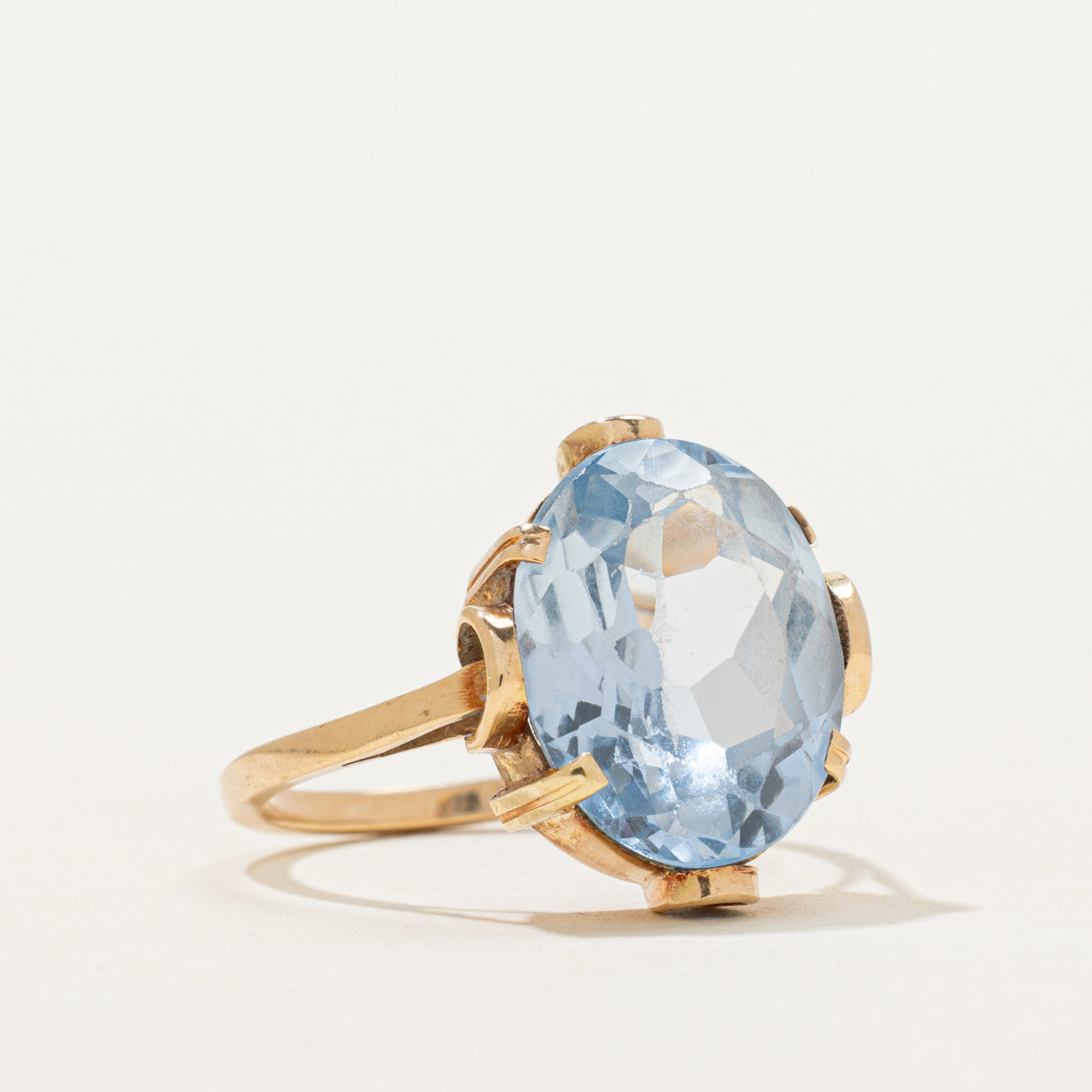 Oval Cut Synthetic Spinel Cocktail Ring | 8.50ct | SZ 6.75