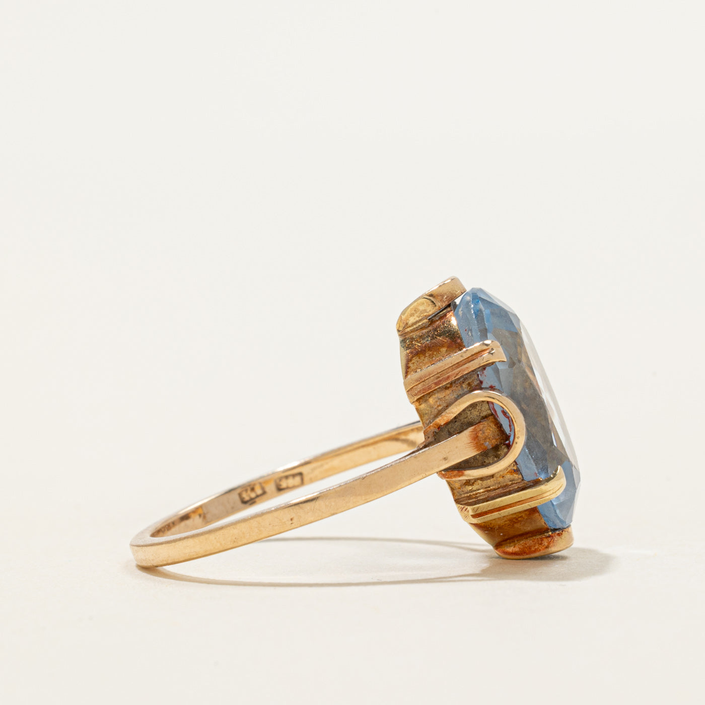 Oval Cut Synthetic Spinel Cocktail Ring | 8.50ct | SZ 6.75
