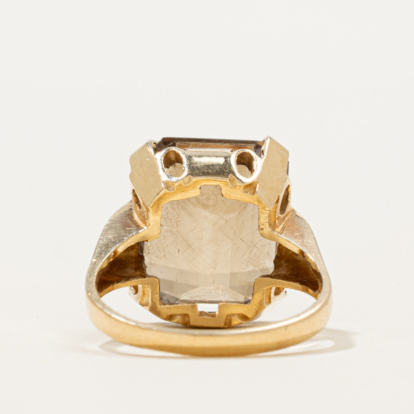 Single Stone Smoky Quartz Cocktail Ring | 10.50ct | SZ 4.75