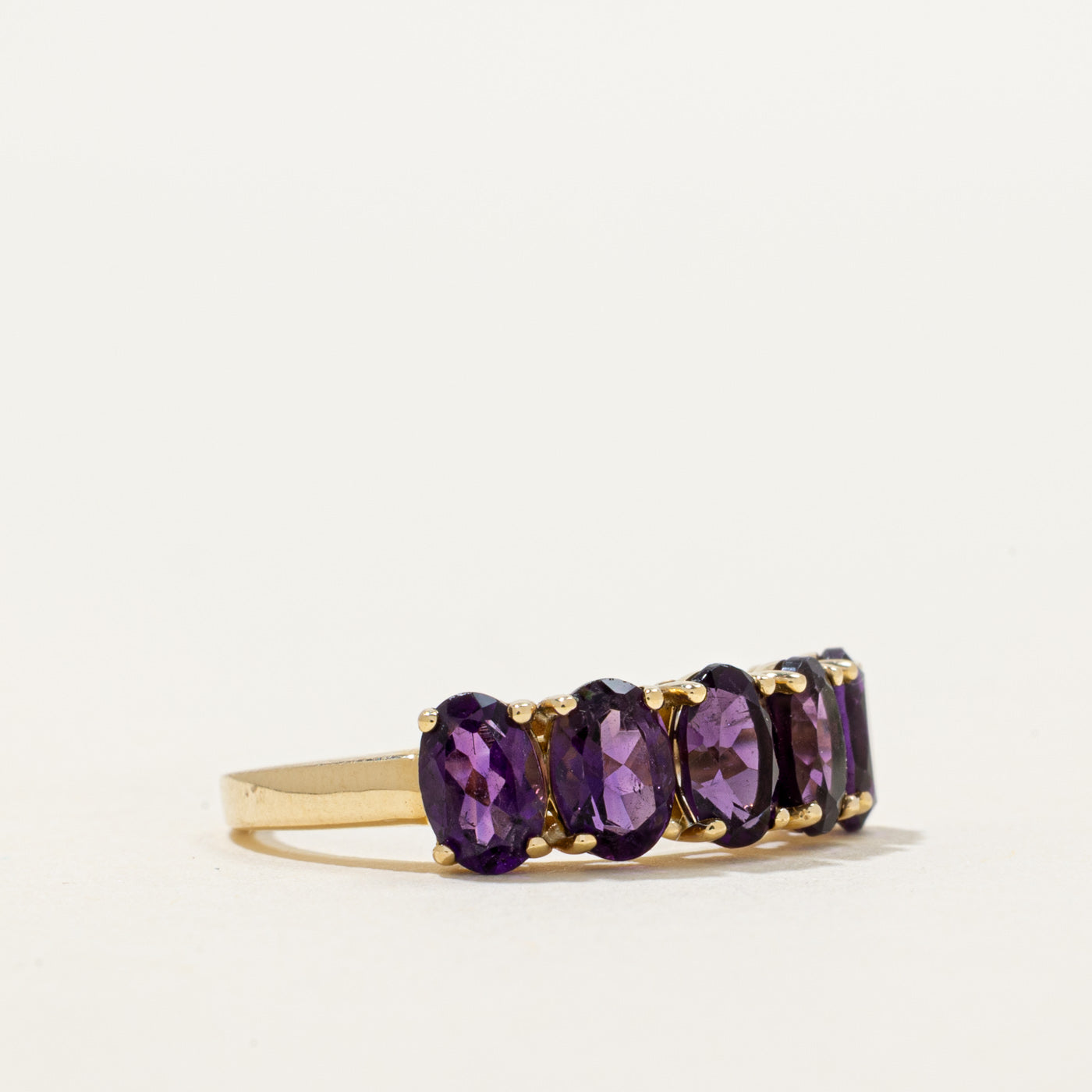 Basket Set Five-Stone Amethyst Ring | 1.65ctw | SZ 6