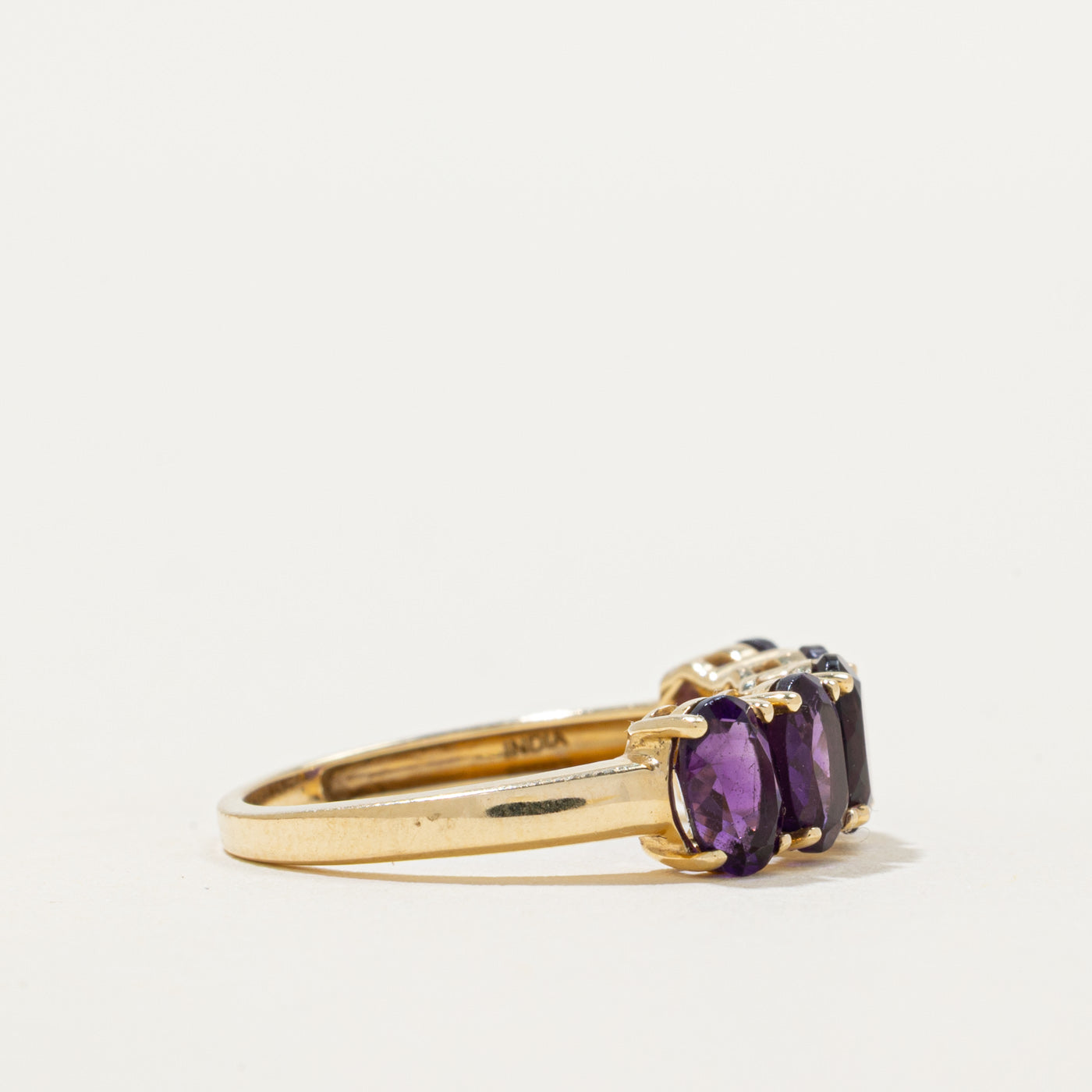 Basket Set Five-Stone Amethyst Ring | 1.65ctw | SZ 6