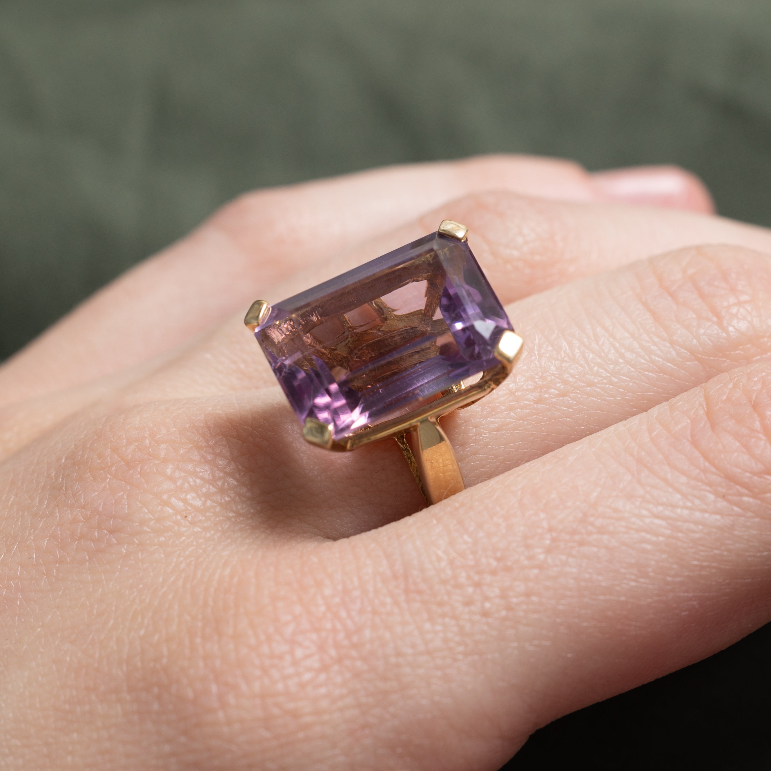 Amethyst Cocktail Ring | 13.5ct | SZ 6.5