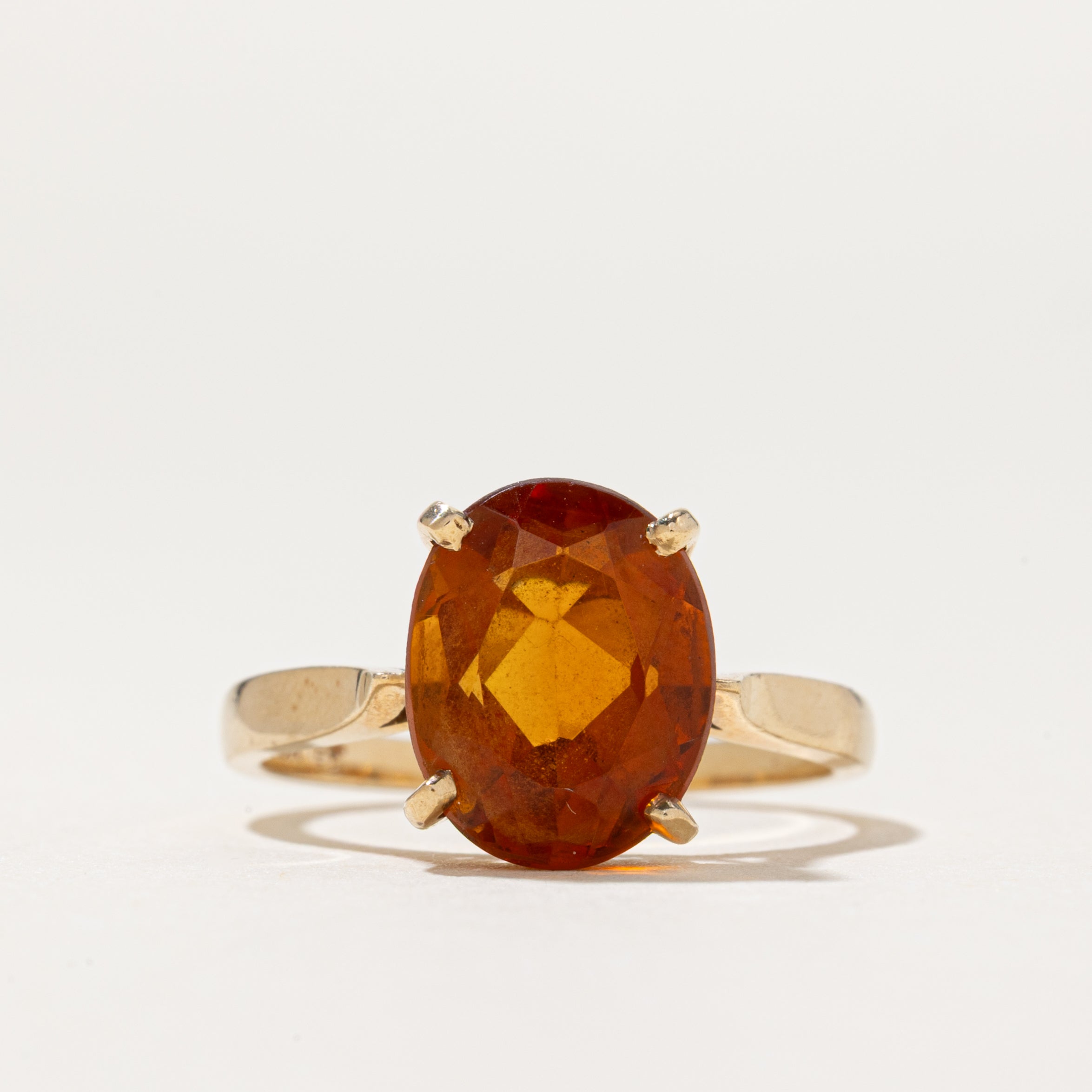 Oval Cut Citrine Ring | 2.8ct | SZ 6.25