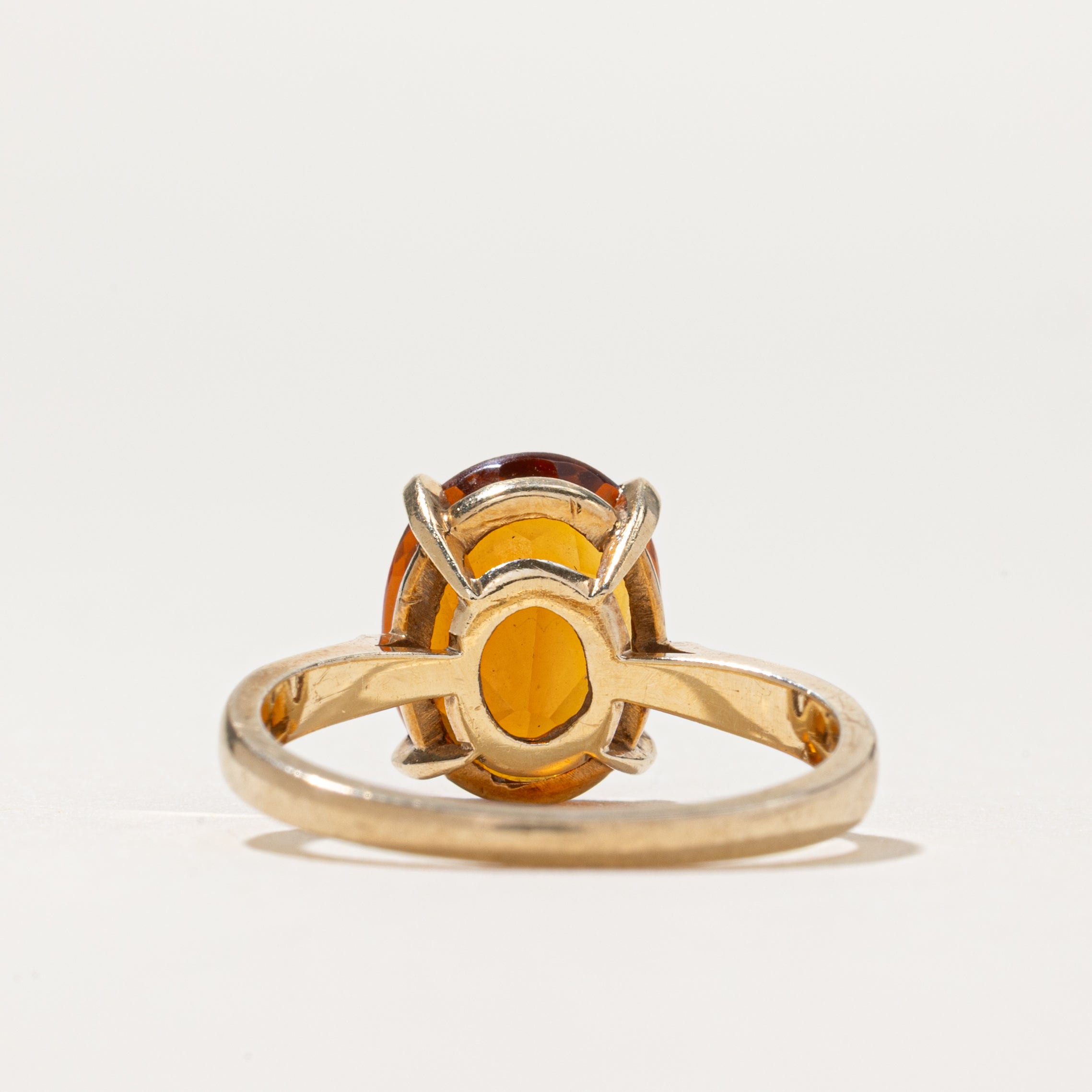 Oval Cut Citrine Ring | 2.8ct | SZ 6.25