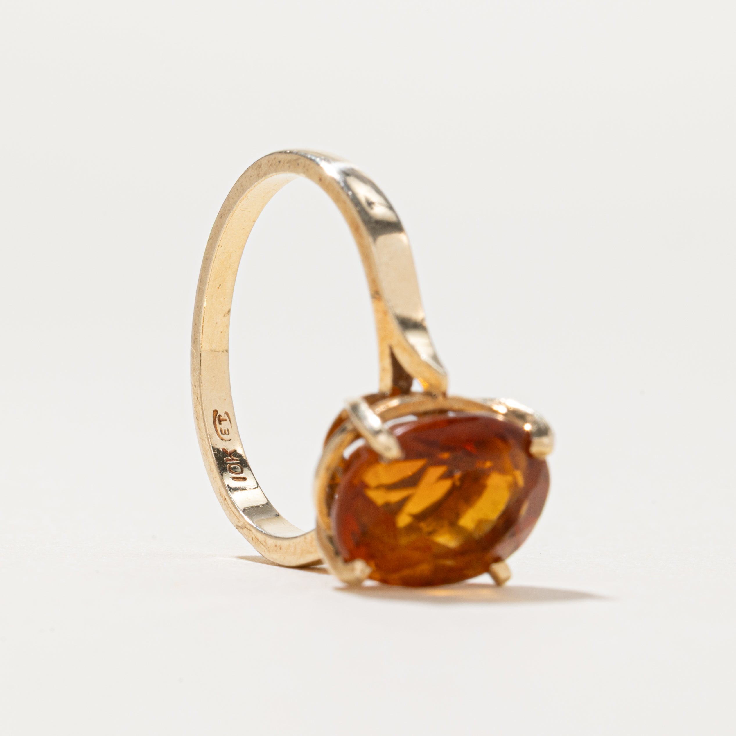 Oval Cut Citrine Ring | 2.8ct | SZ 6.25