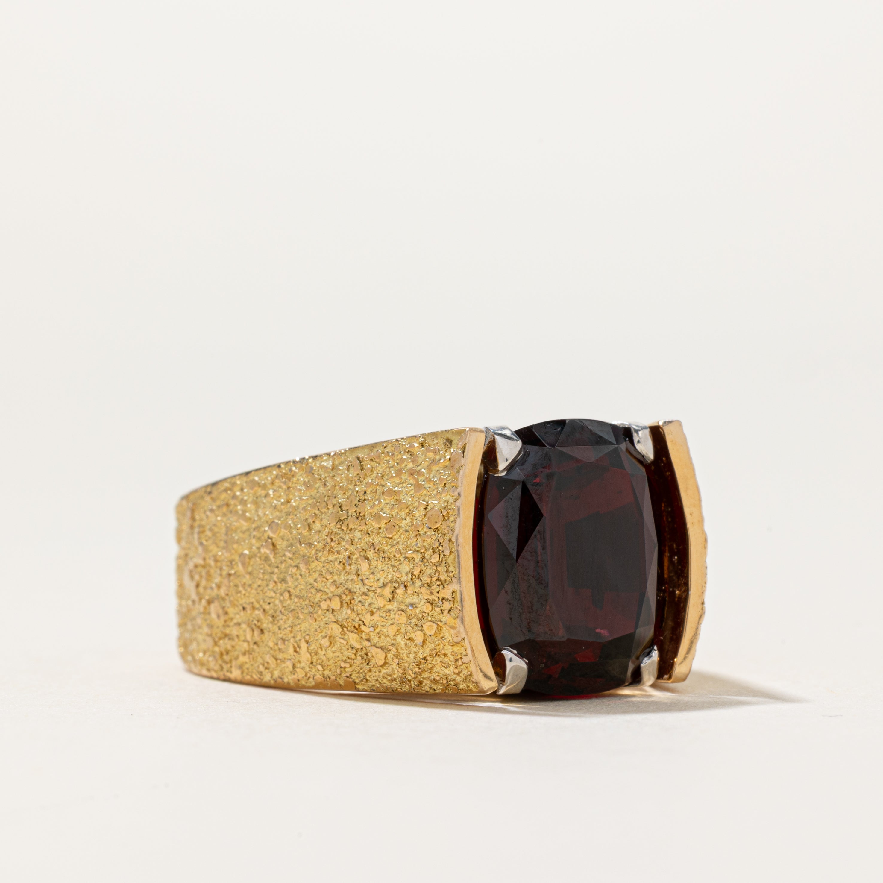 Oval Cut Garnet Statement Ring | 8ct | SZ 10