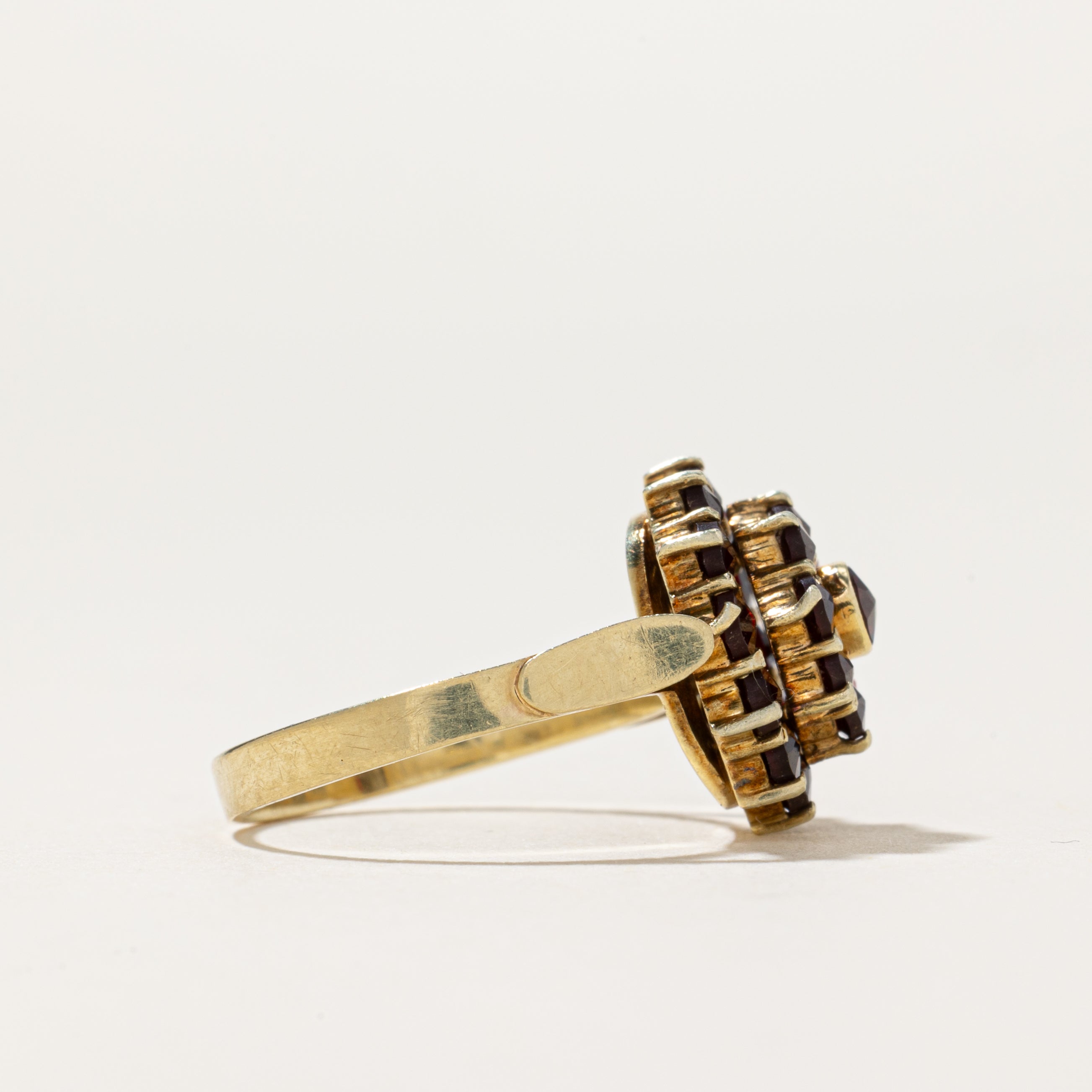 Garnet Cluster Cocktail Ring | 1.43ctw | SZ 6