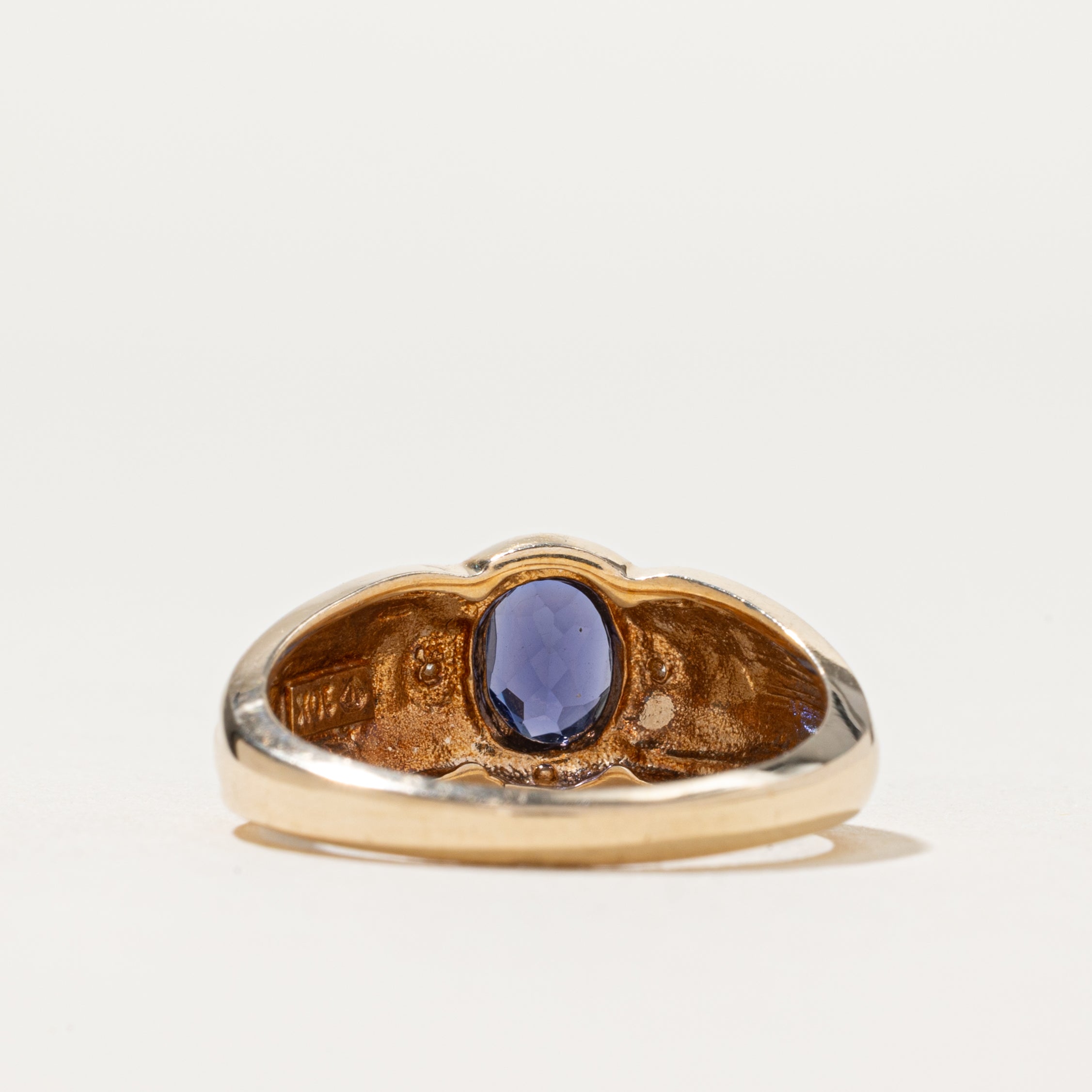 Oval Cut Tanzanite & Diamond Ring | 0.70ct, 0.01ctw | SZ 8