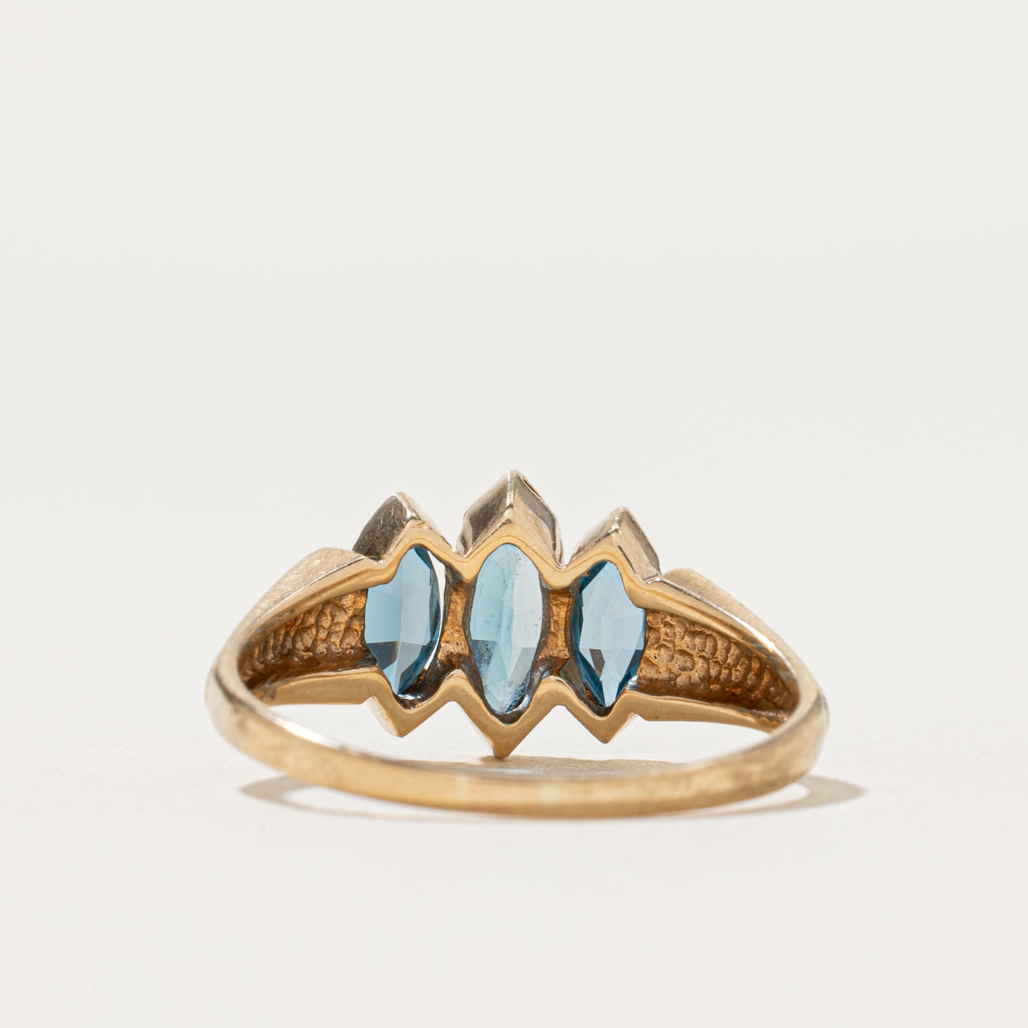 Three Stone Marquise Cut Topaz Ring | 1.00ctw | SZ 8