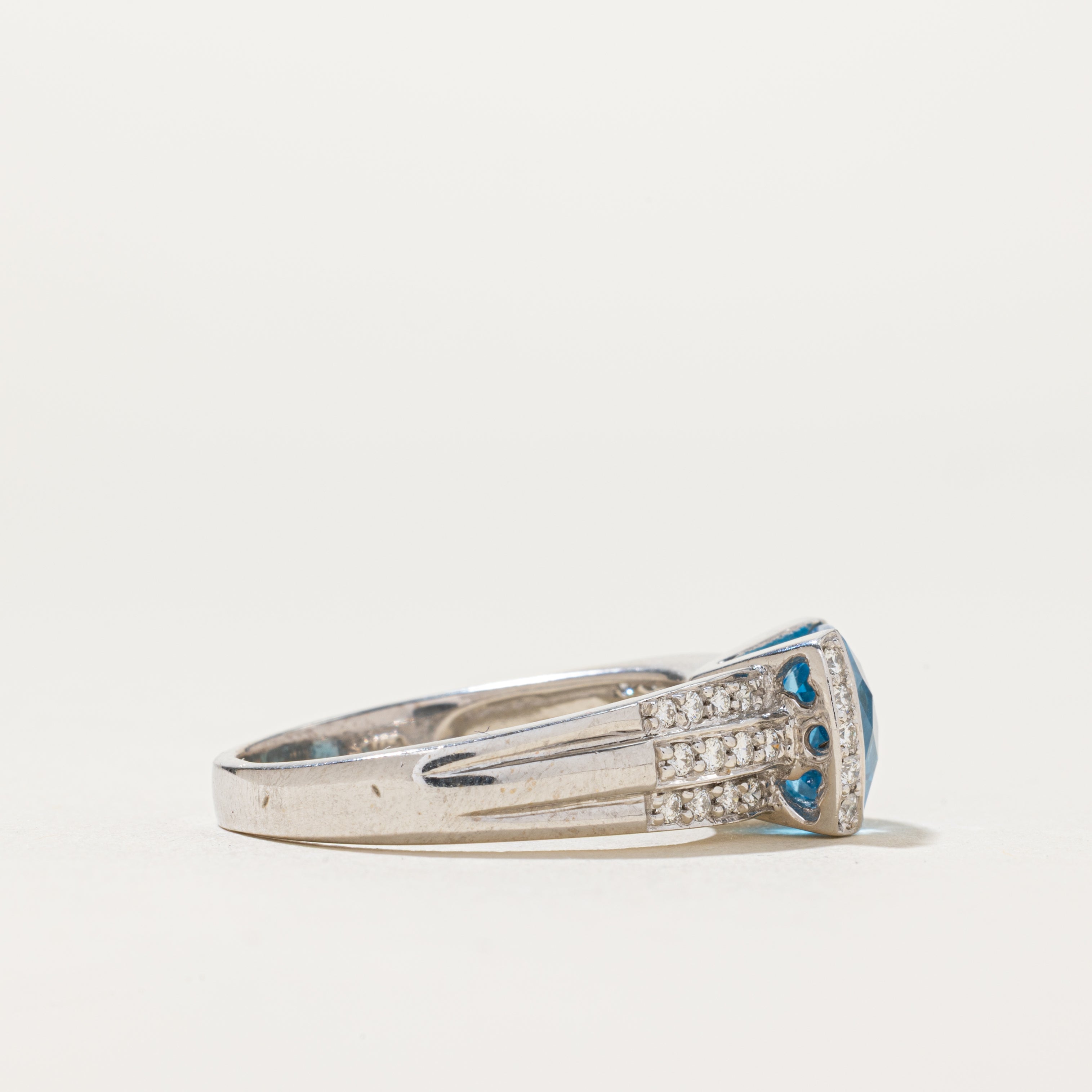 Topaz & Diamond Ring | 3.00ct, 0.32ctw | SZ 9.25