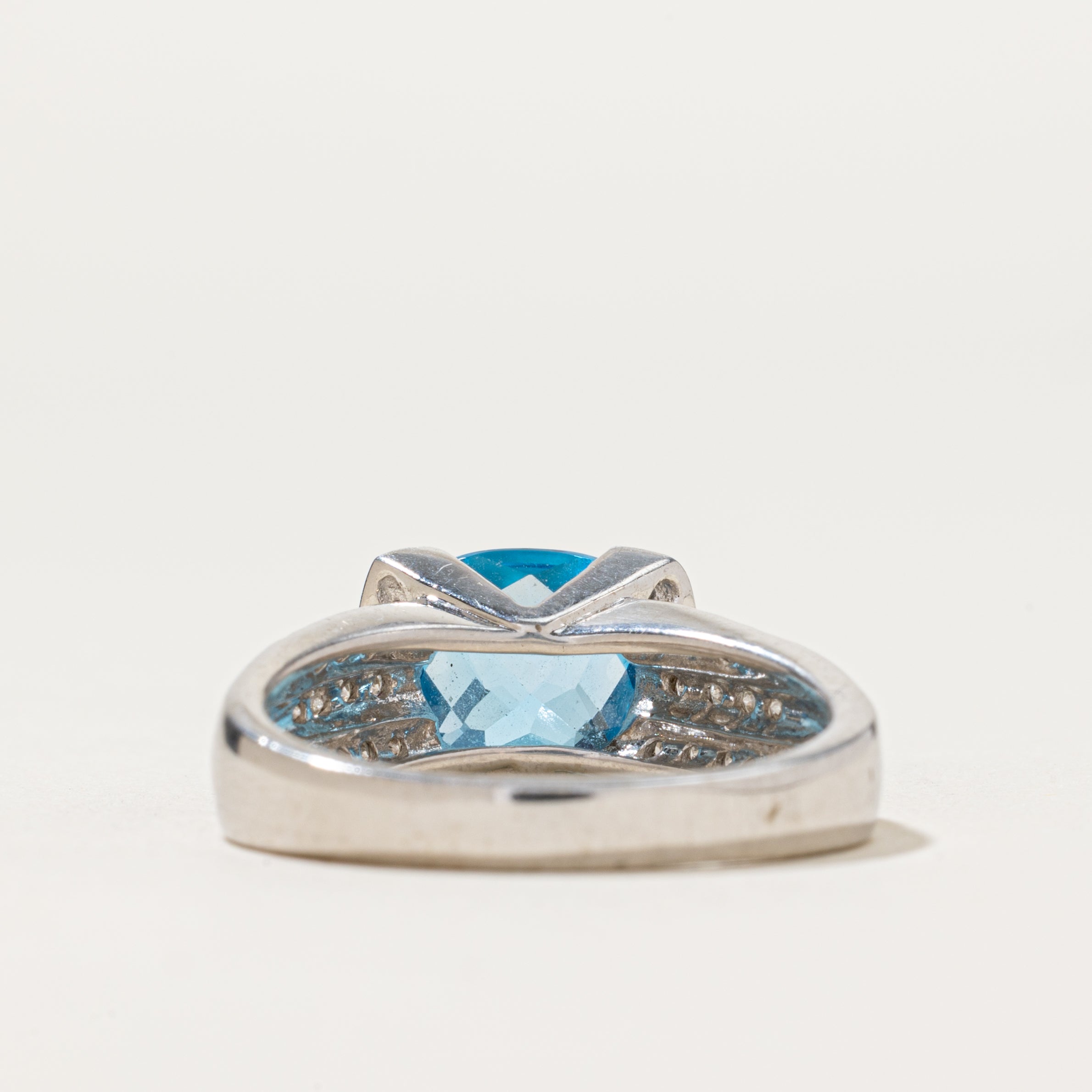 Topaz & Diamond Ring | 3.00ct, 0.32ctw | SZ 9.25