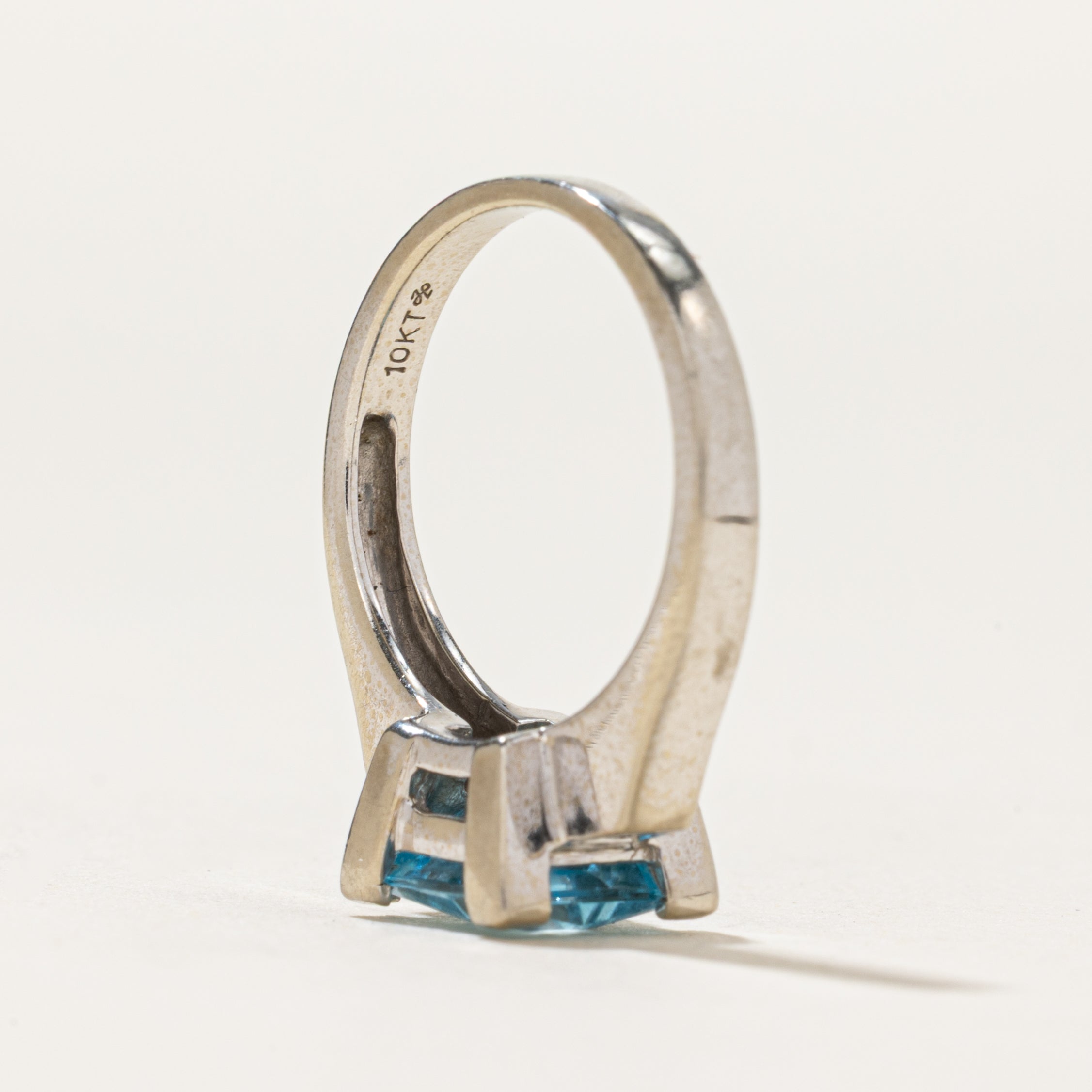 Square Cut Topaz & Diamond Ring | 1.72ct, 0.03ctw | SZ 4.75