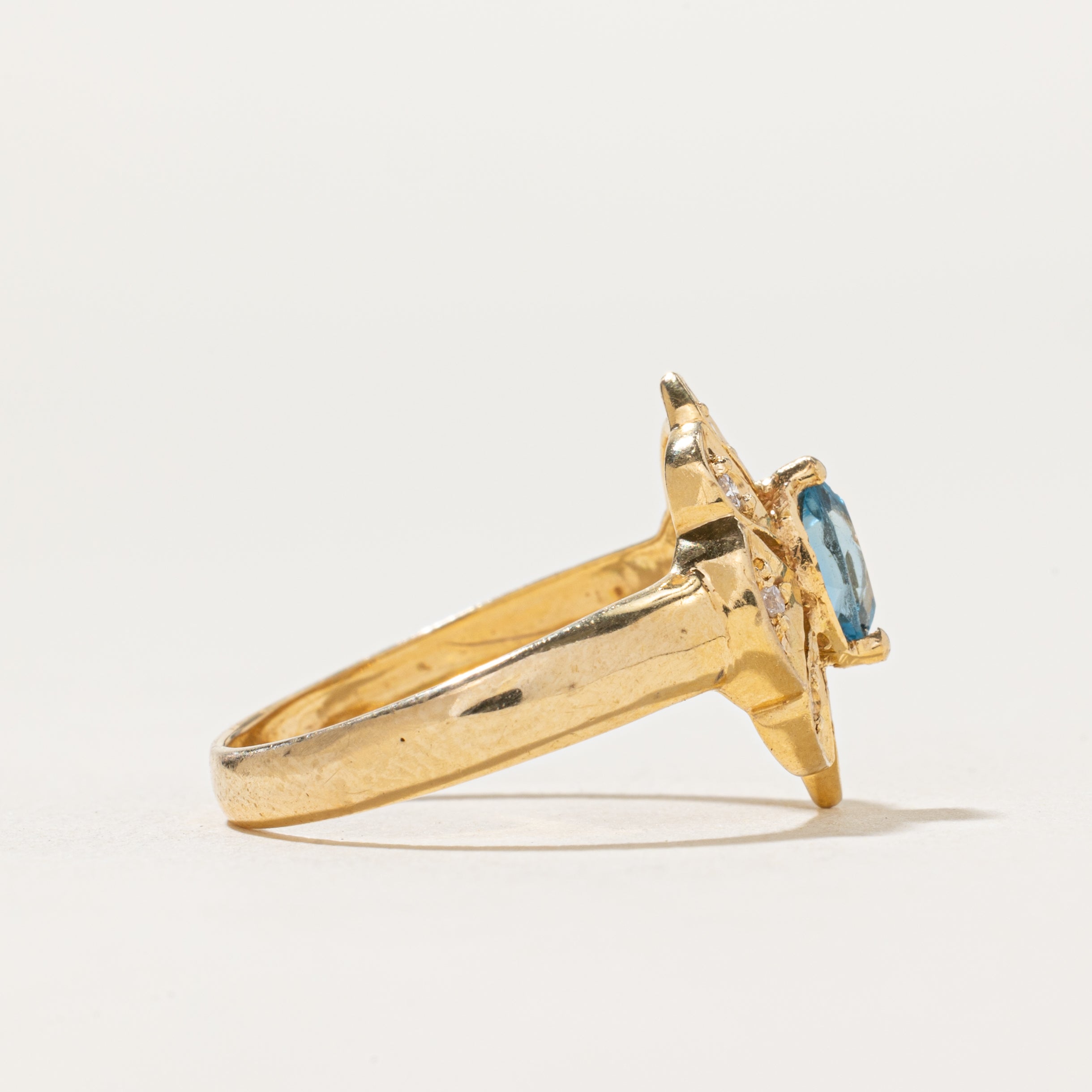 Topaz & Diamond Cocktail Ring | 0.30ct, 0.04ctw | SZ 8
