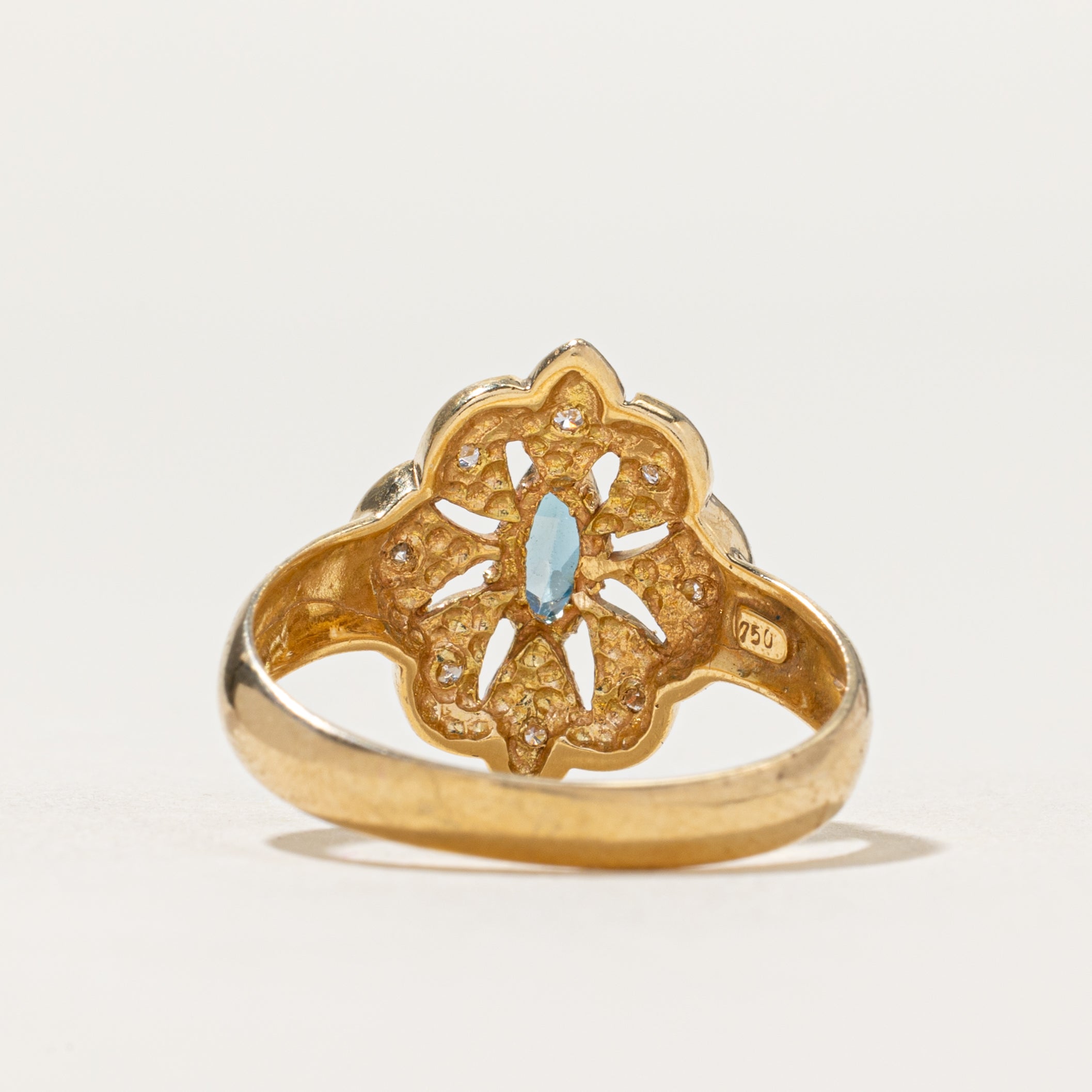 Topaz & Diamond Cocktail Ring | 0.30ct, 0.04ctw | SZ 8