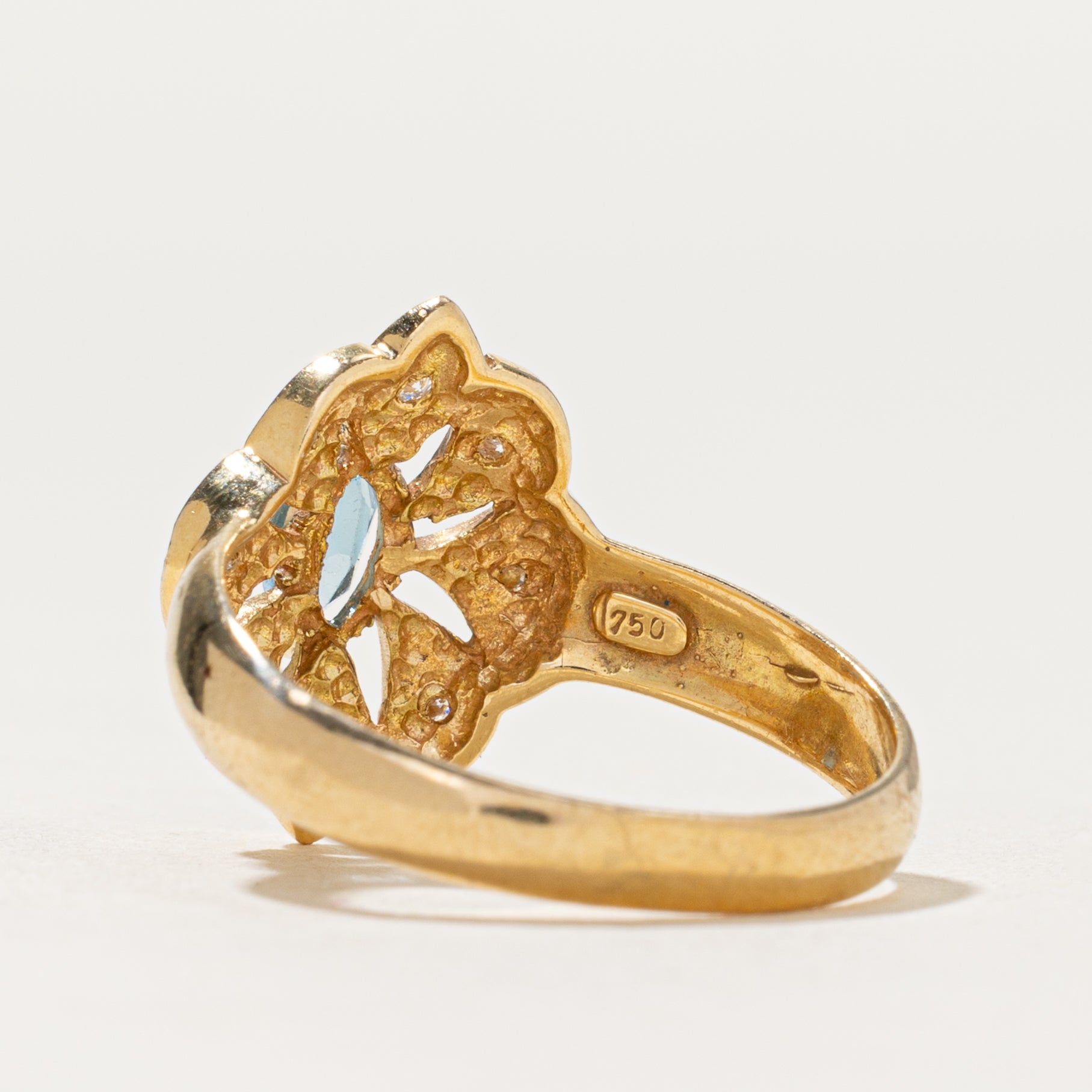 Topaz & Diamond Cocktail Ring | 0.30ct, 0.04ctw | SZ 8