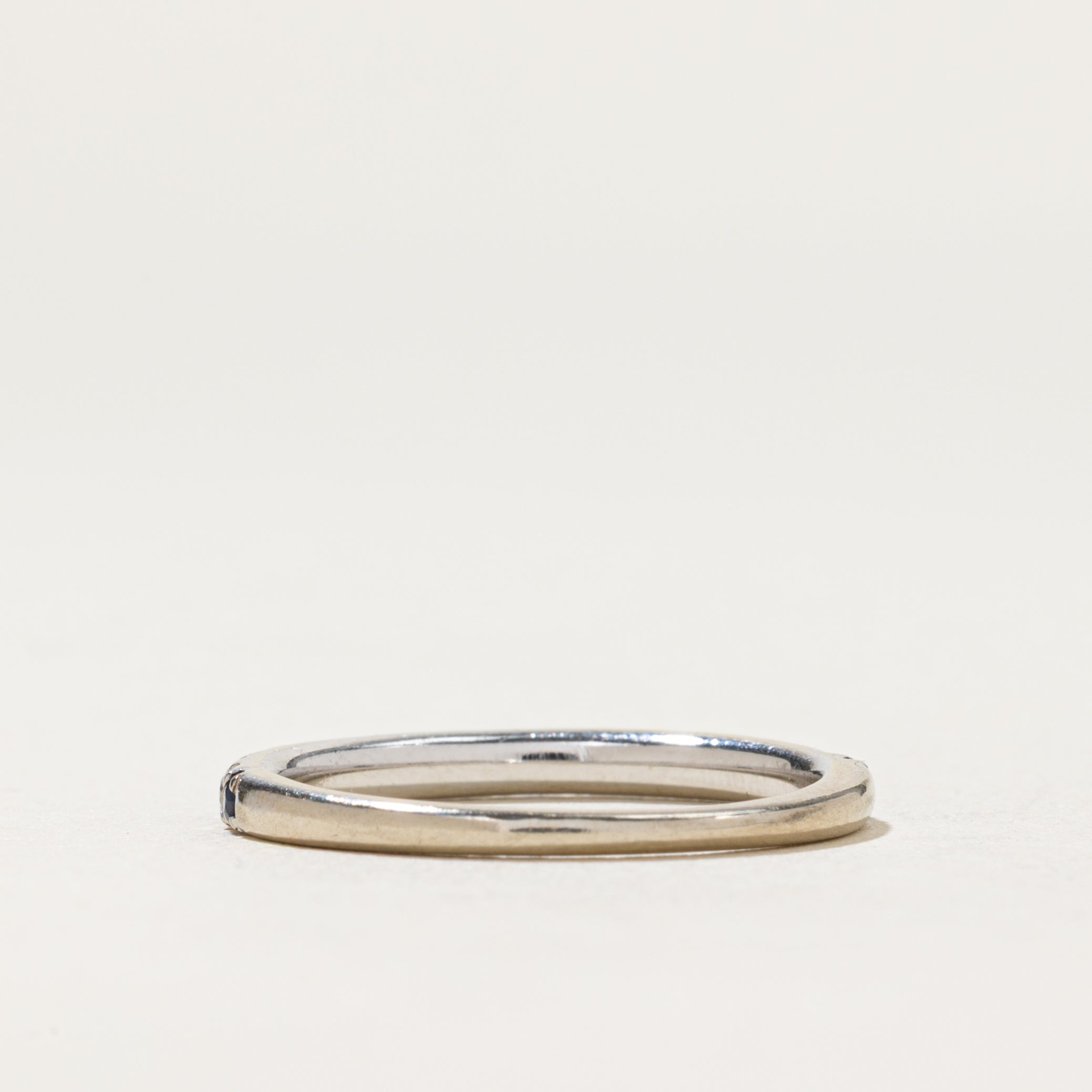 Semi Eternity Sapphire & Diamond Ring | 0.10ctw, 0.09ctw | SZ 5.5