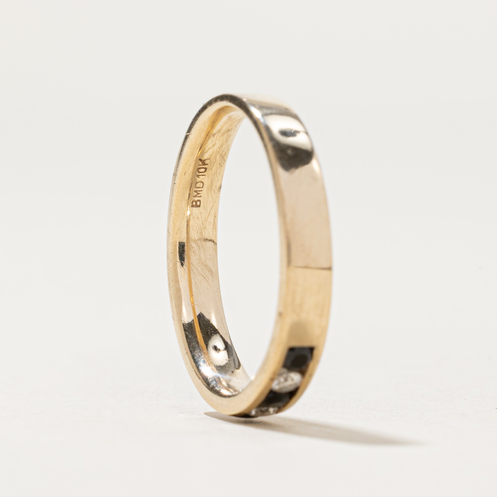 Semi Eternity Diamond & Sapphire Ring | 0.15ctw, 0.08ctw | SZ 5.5