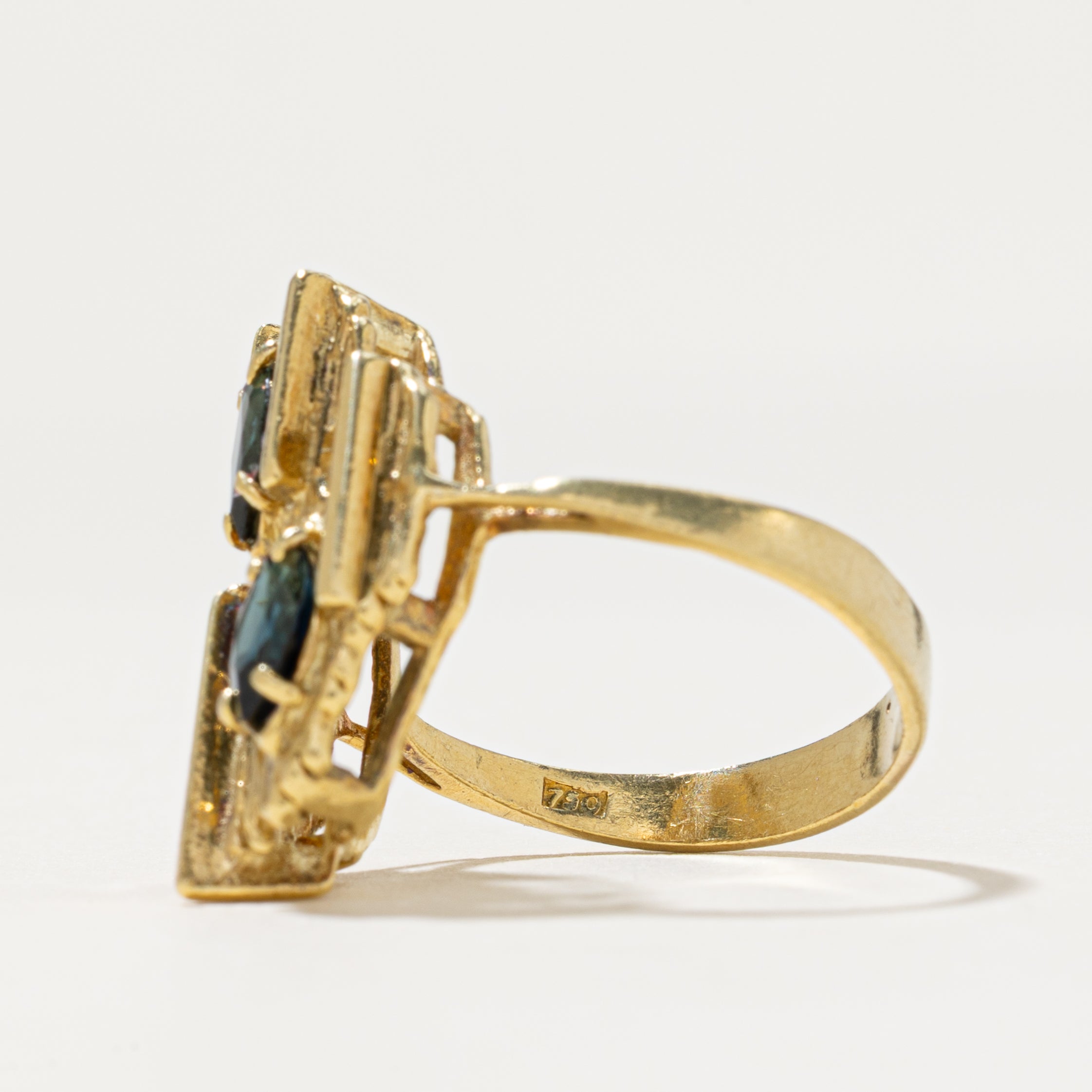 Scattered Sapphire Abstract Ring | 1.50ctw | SZ 7.75