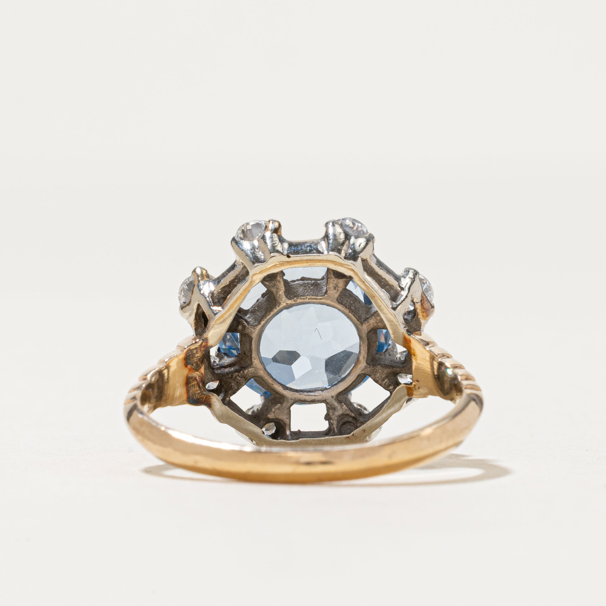 Synthetic Spinel & Diamond Cocktail Ring | 3.50ct, 0.56ctw | SZ 5.25