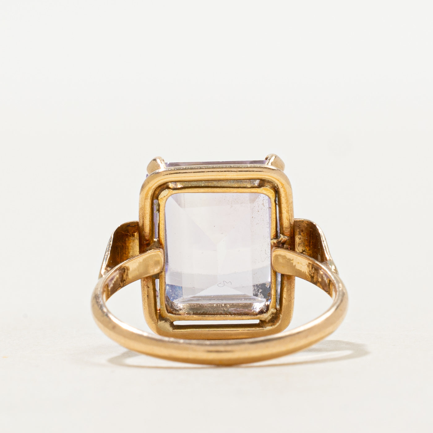 17k Basket Set Rose de France Amethyst Ring | 5.00ct | SZ 4.5