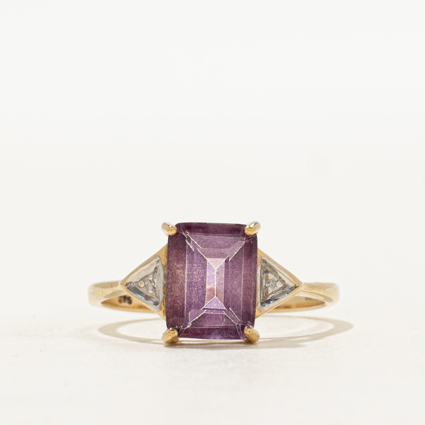 Basket Set Topaz & Diamond Ring | 2.60ct, 0.01ct | SZ 7.75