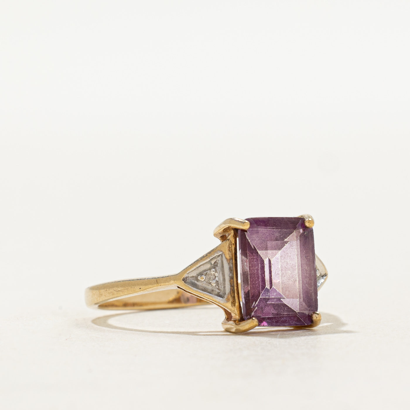 Basket Set Topaz & Diamond Ring | 2.60ct, 0.01ct | SZ 7.75