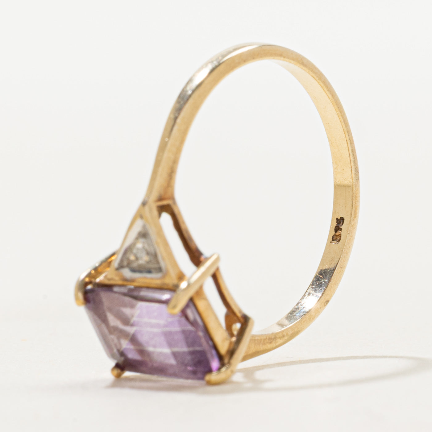 Basket Set Topaz & Diamond Ring | 2.60ct, 0.01ct | SZ 7.75