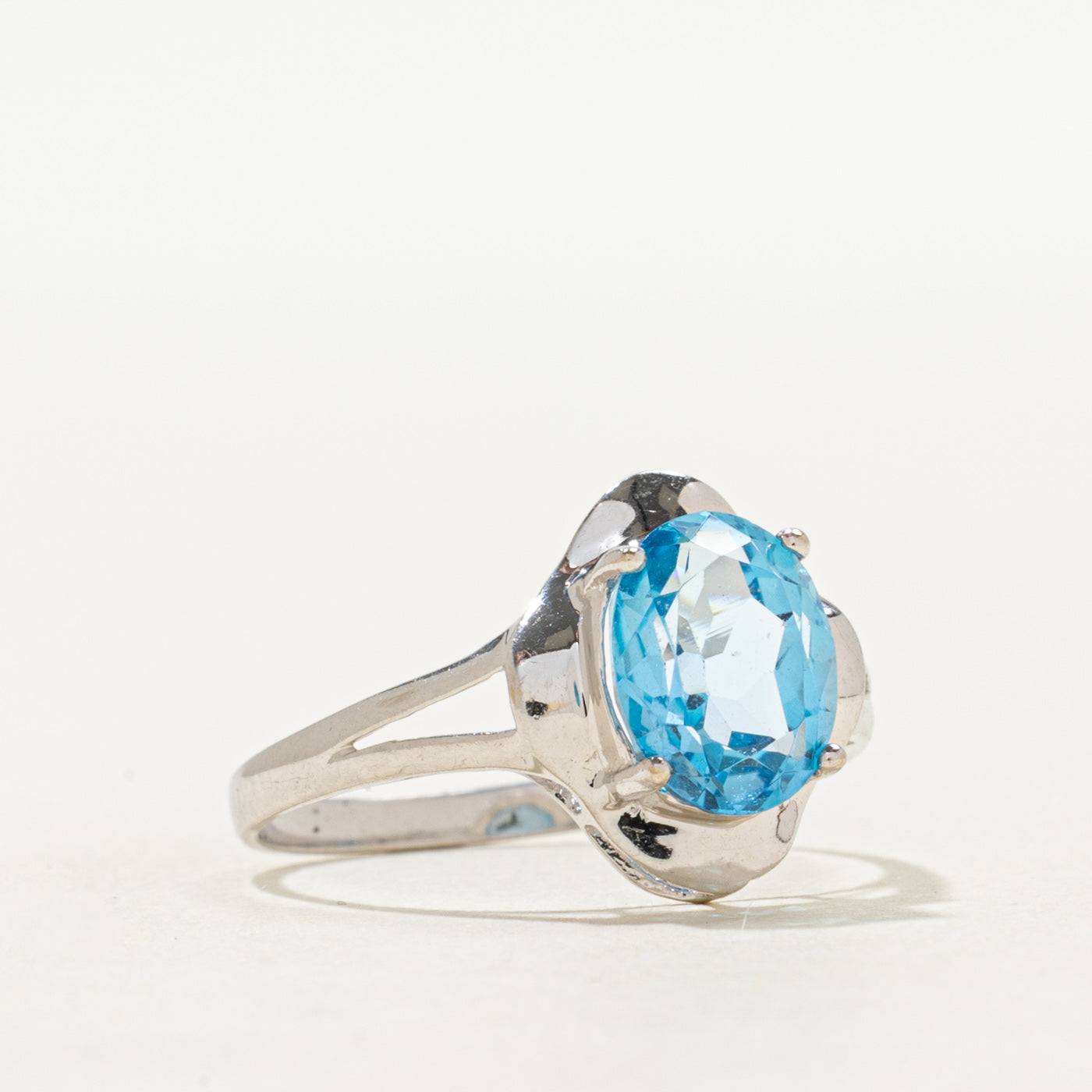 Basket Set Blue Topaz Ring | 2.30ct | SZ 7