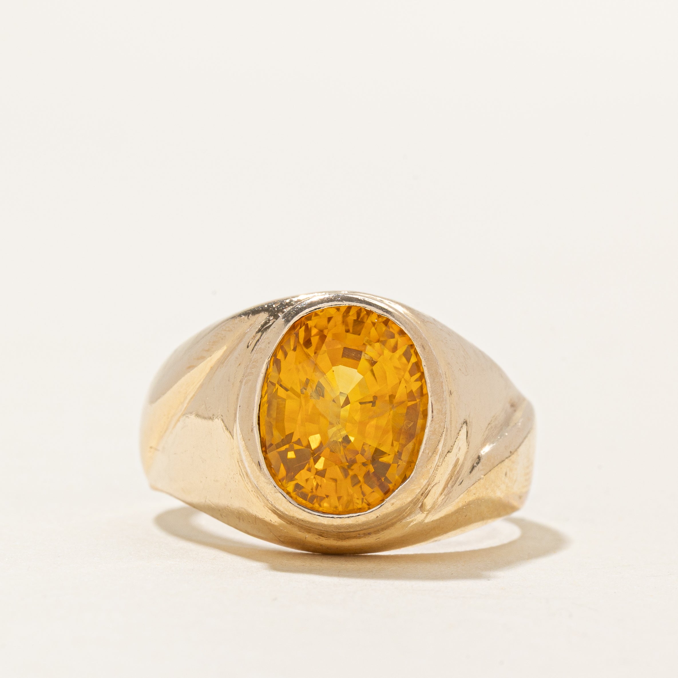 Yellow Sapphire Cocktail Ring | 7.00ct | SZ 9.25