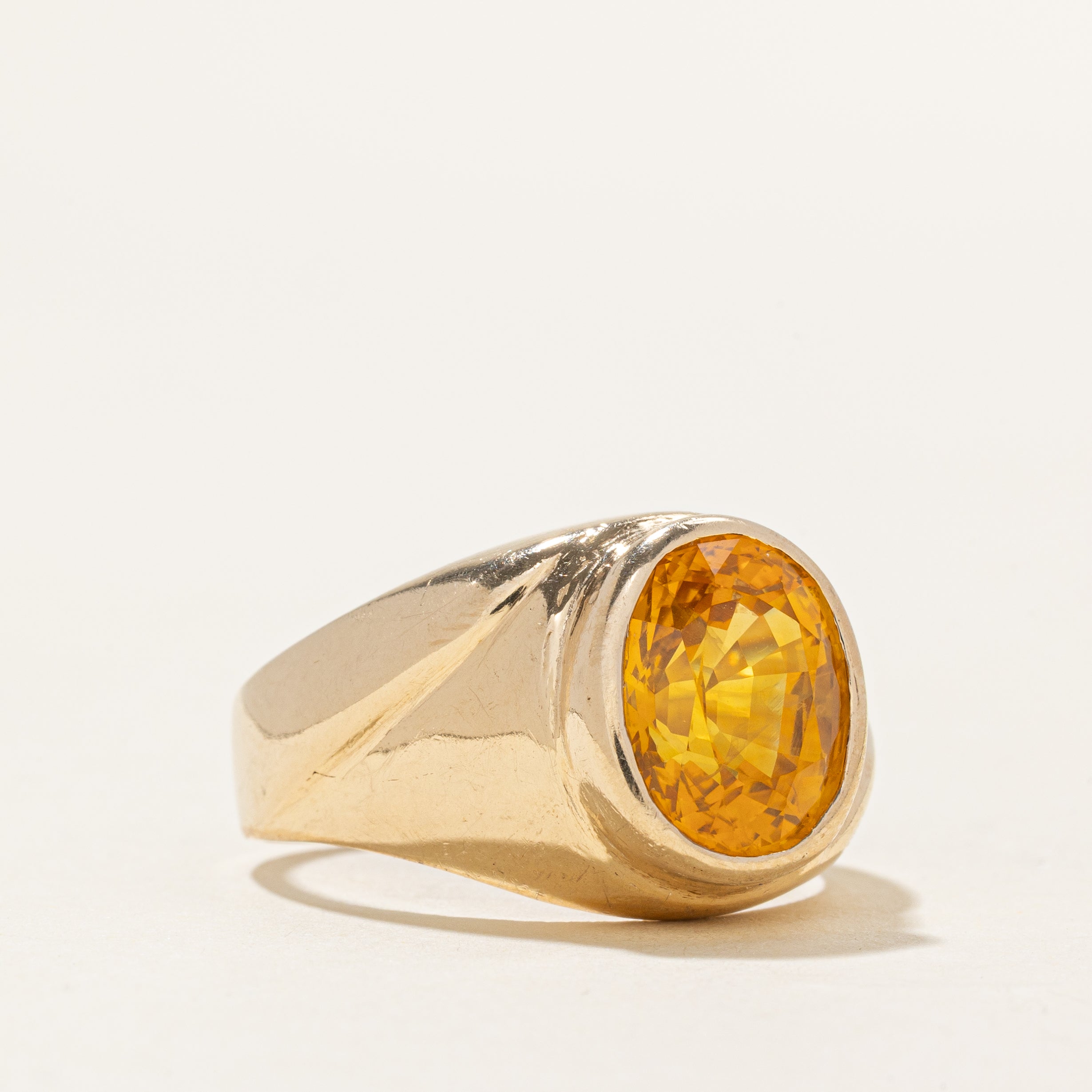 Yellow Sapphire Cocktail Ring | 7.00ct | SZ 9.25