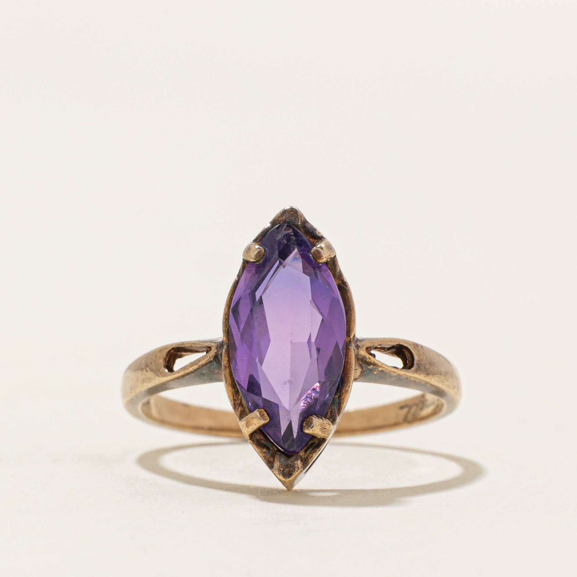 Marquise Cut Synthetic Sapphire Ring | 2.00ct | SZ 5.75