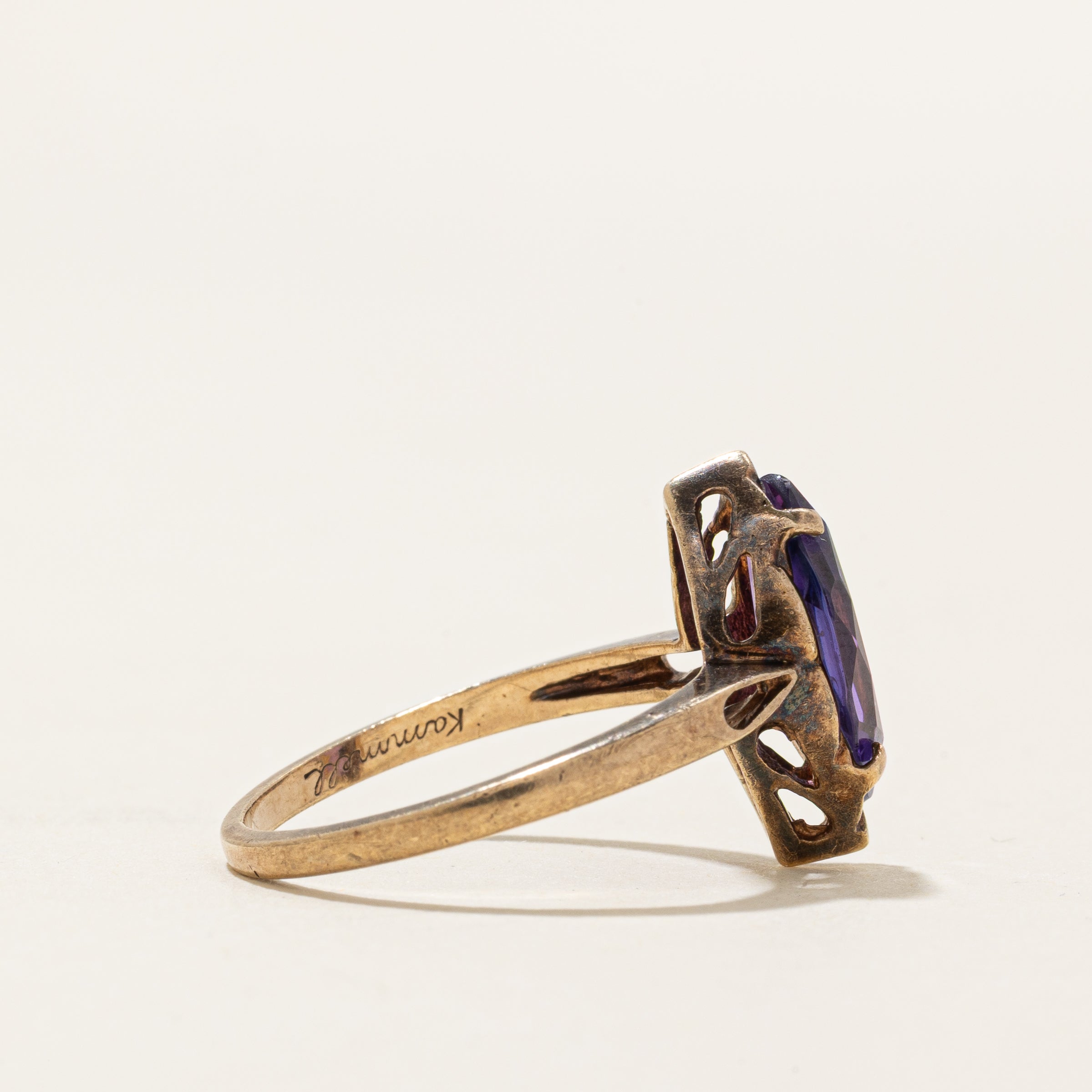 Marquise Cut Synthetic Sapphire Ring | 2.00ct | SZ 5.75