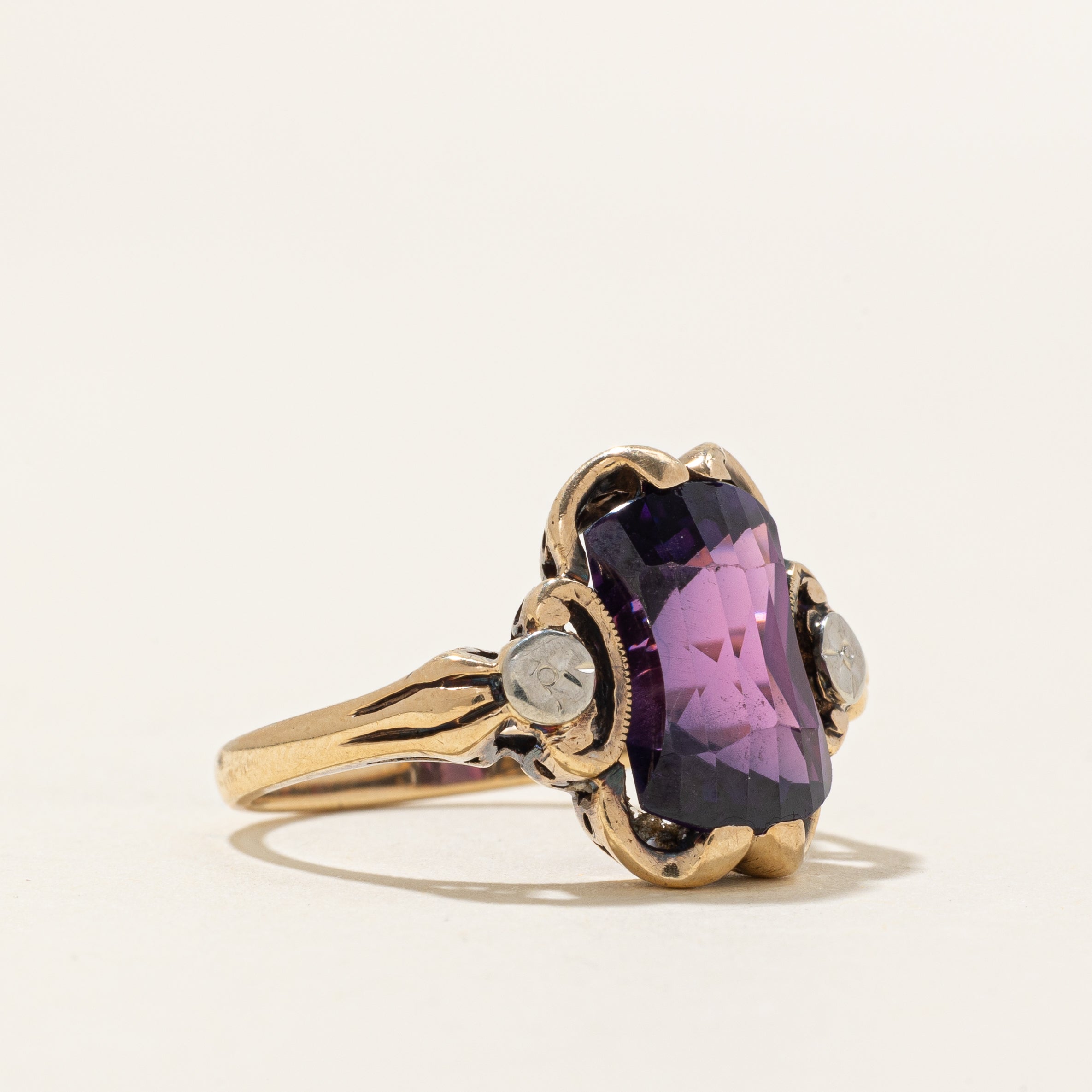 Fancy Cut Synthetic Sapphire Cocktail Ring | 7.00ct | SZ 6