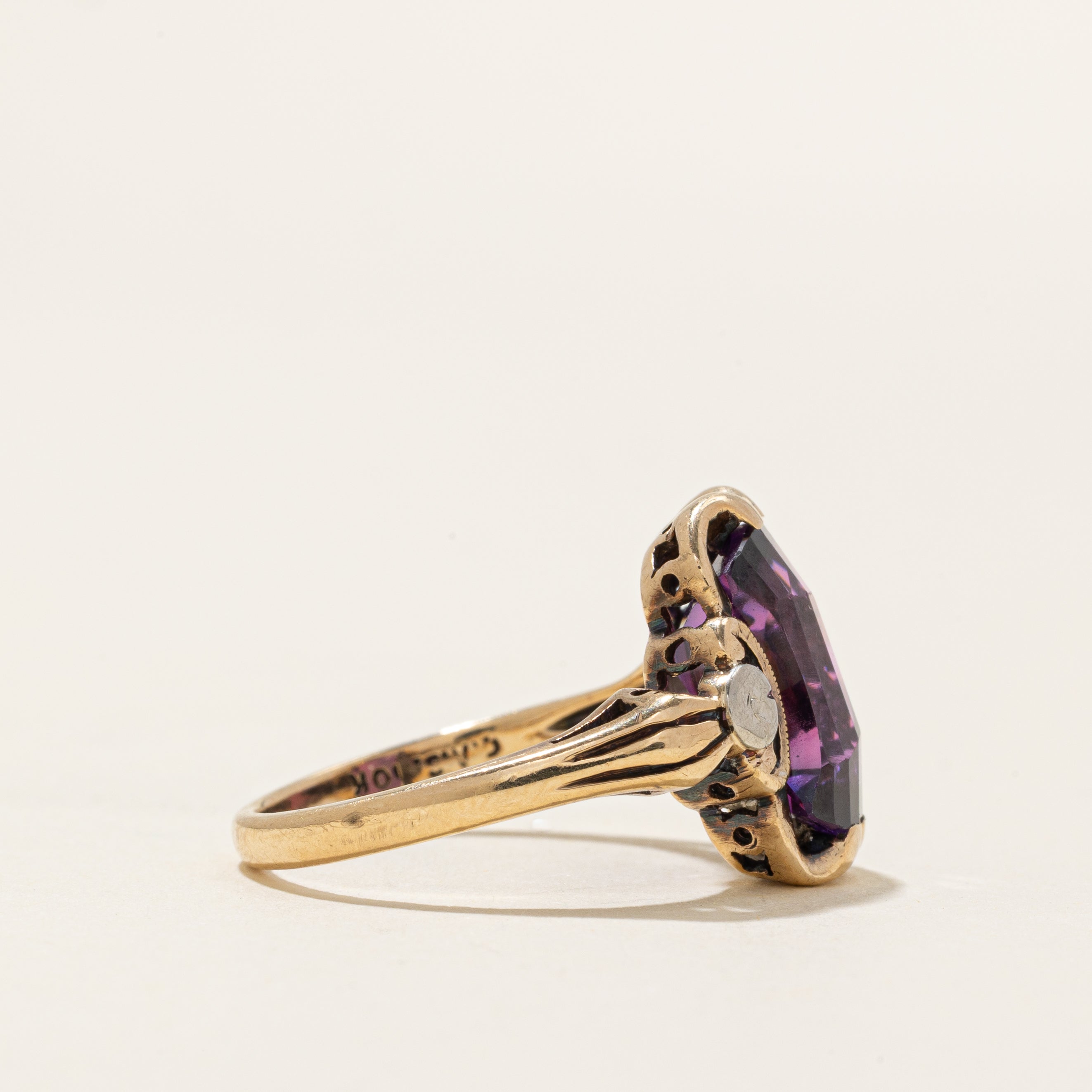 Fancy Cut Synthetic Sapphire Cocktail Ring | 7.00ct | SZ 6