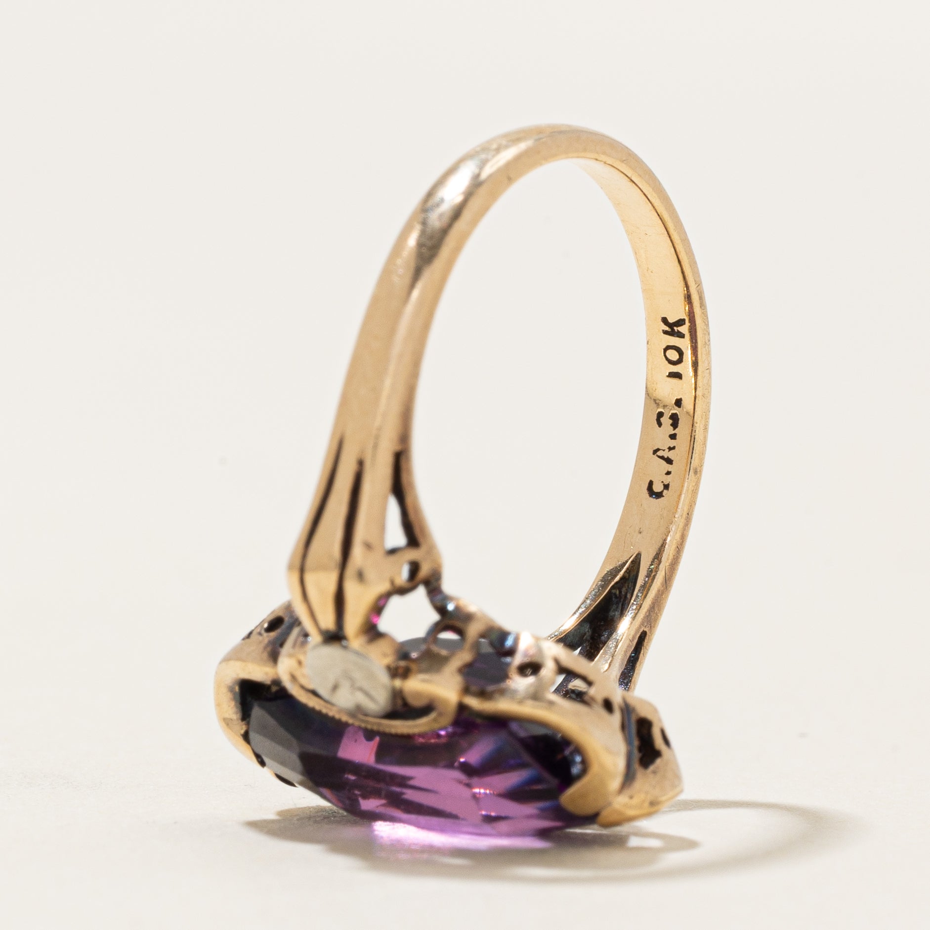 Fancy Cut Synthetic Sapphire Cocktail Ring | 7.00ct | SZ 6