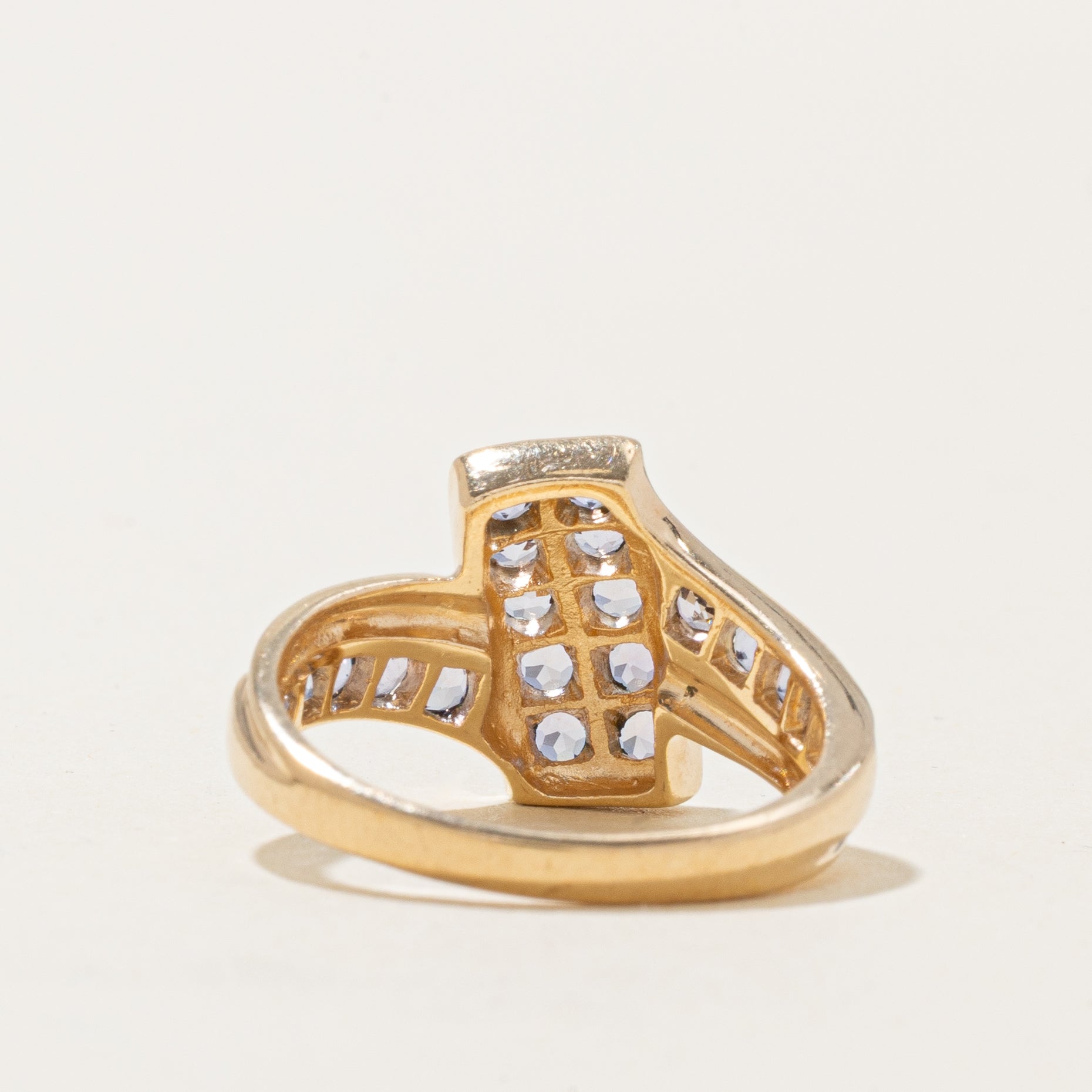 Channel Set Tanzanite Bypass Ring | 0.80ctw | SZ 6