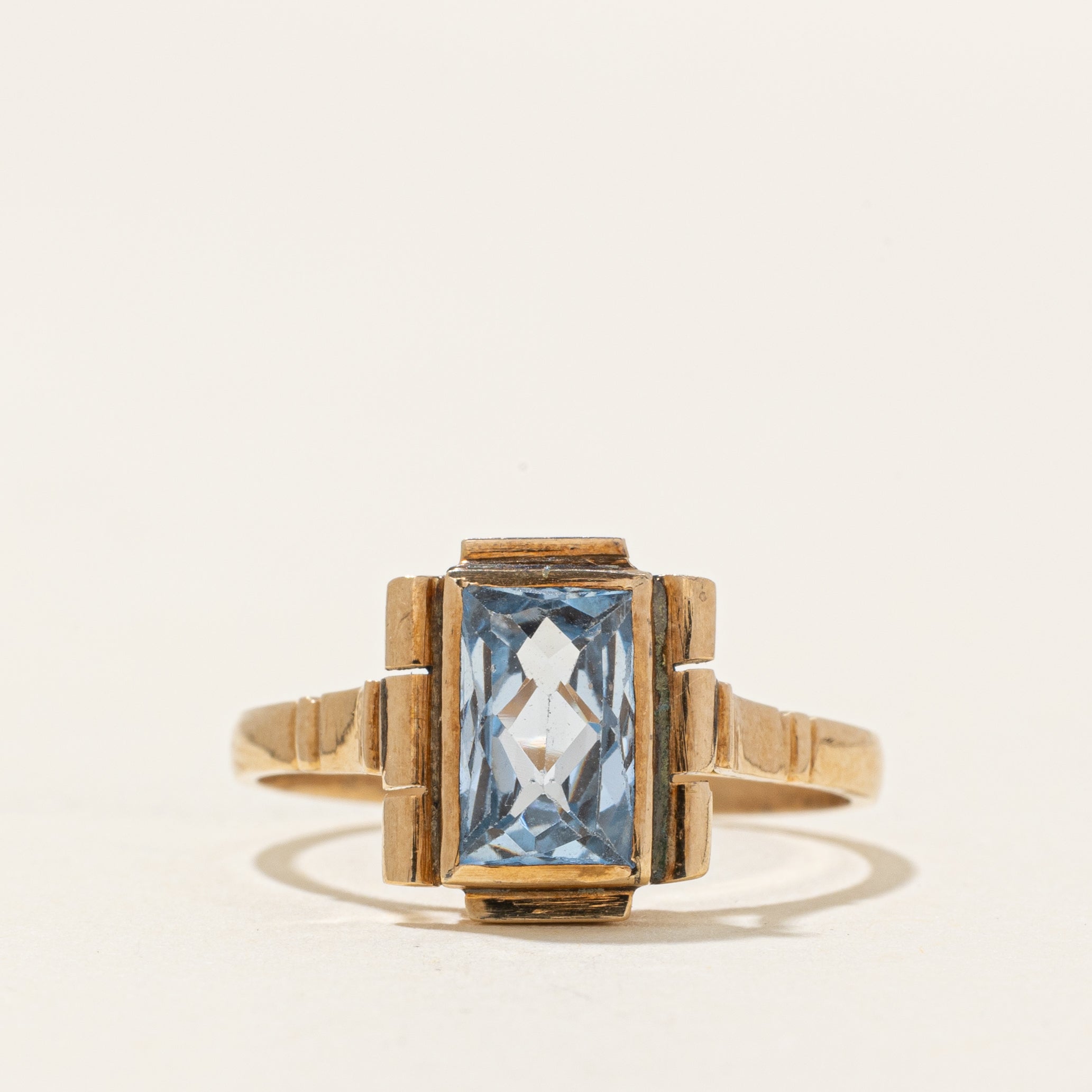 Solitaire Synthetic Spinel Ring | 4.70ct | SZ 7.5