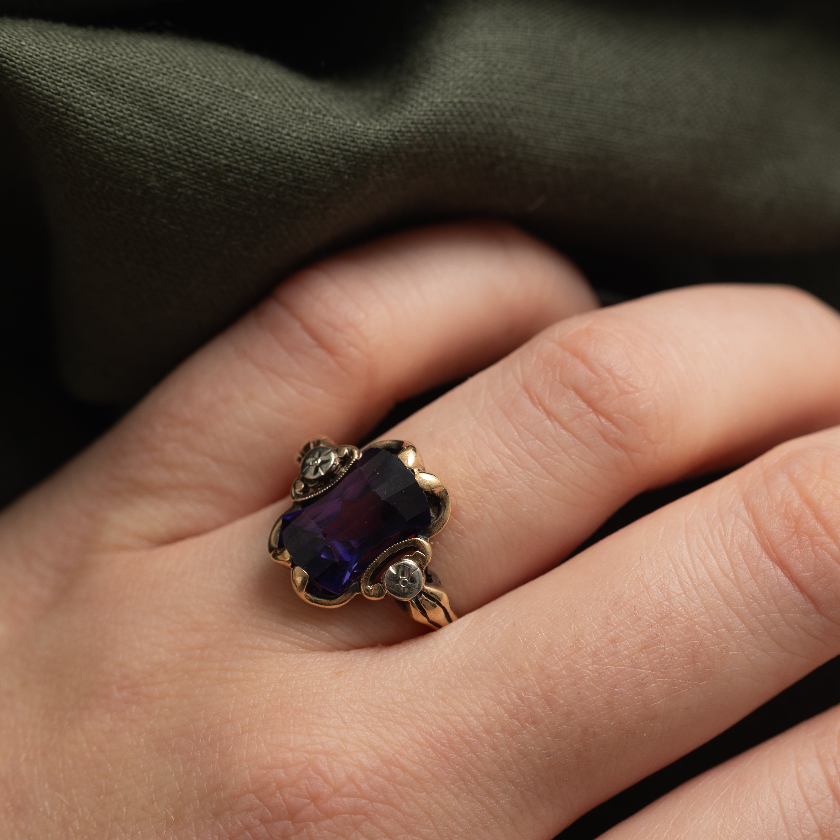 Fancy Cut Synthetic Sapphire Cocktail Ring | 7.00ct | SZ 6