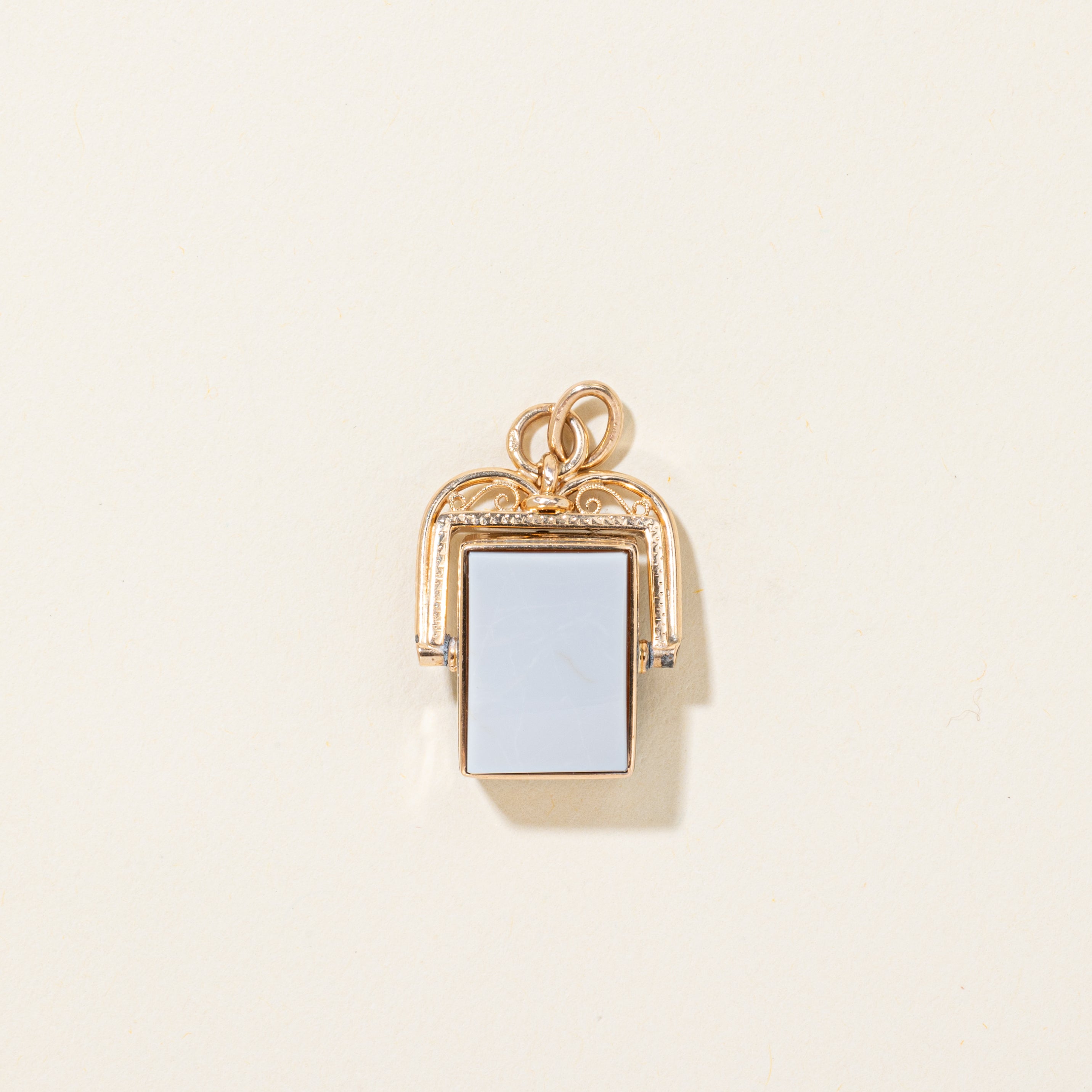 Antique Austrian Onyx Intaglio Reversible Charm | 10.00ct