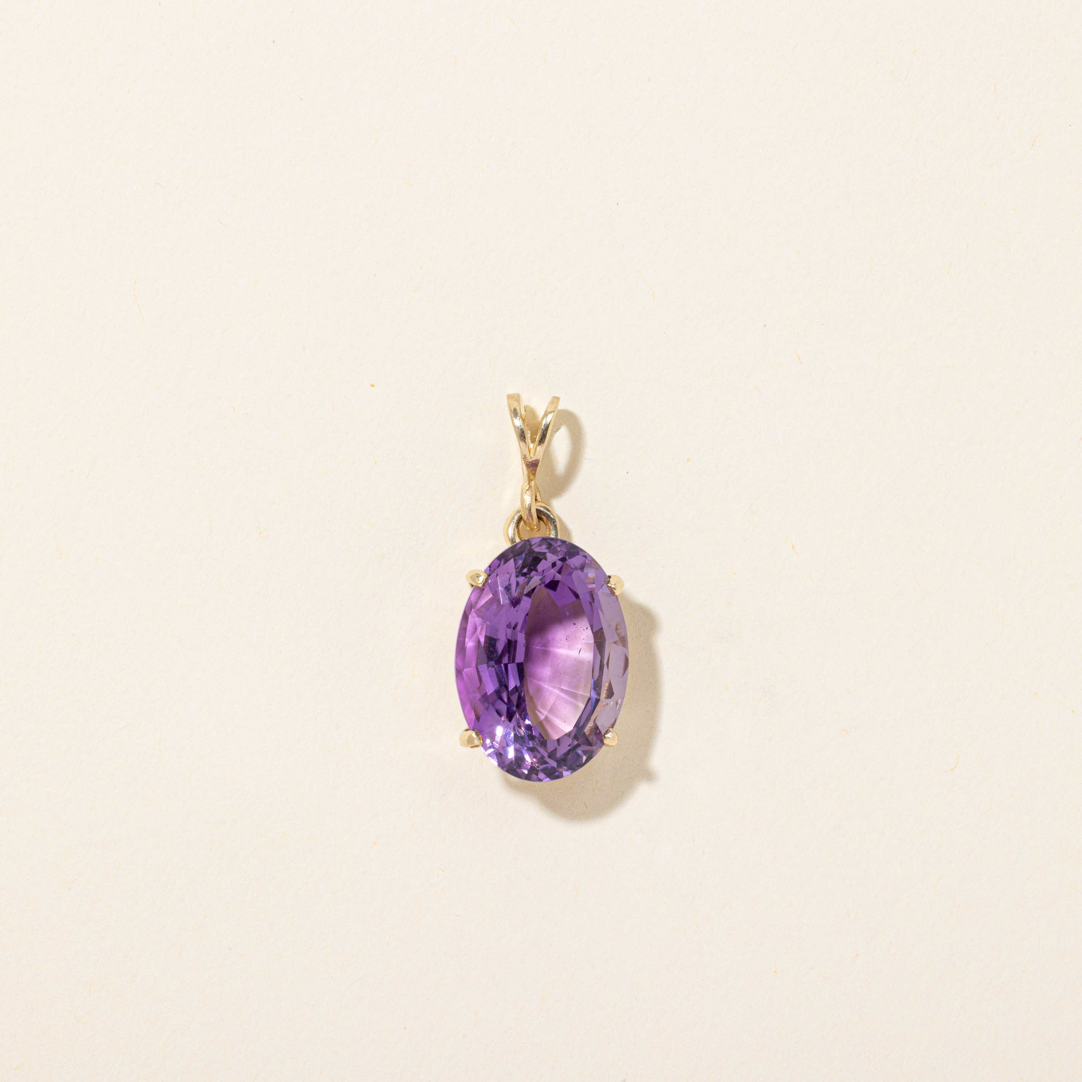 Oval Cut Amethyst Pendant | 11.00ct