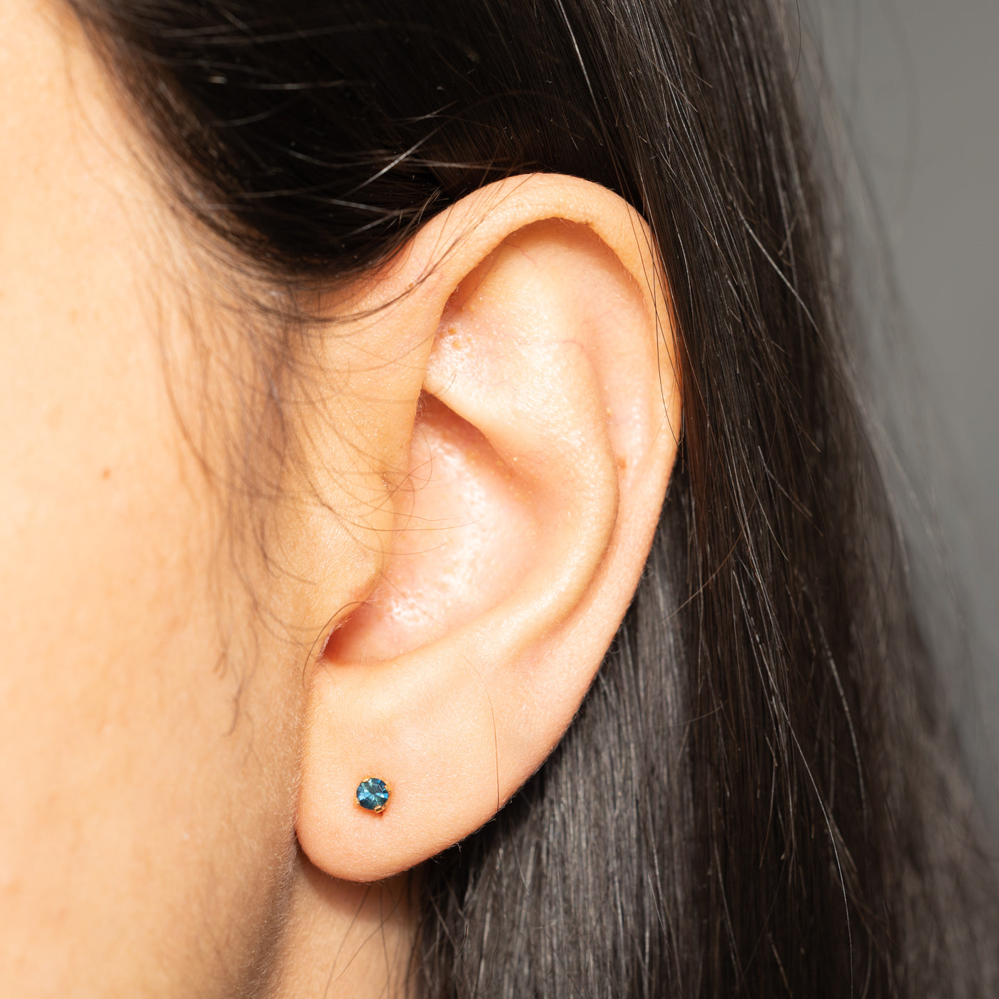 14k Sapphire Small Stud Earrings | 0.24ctw