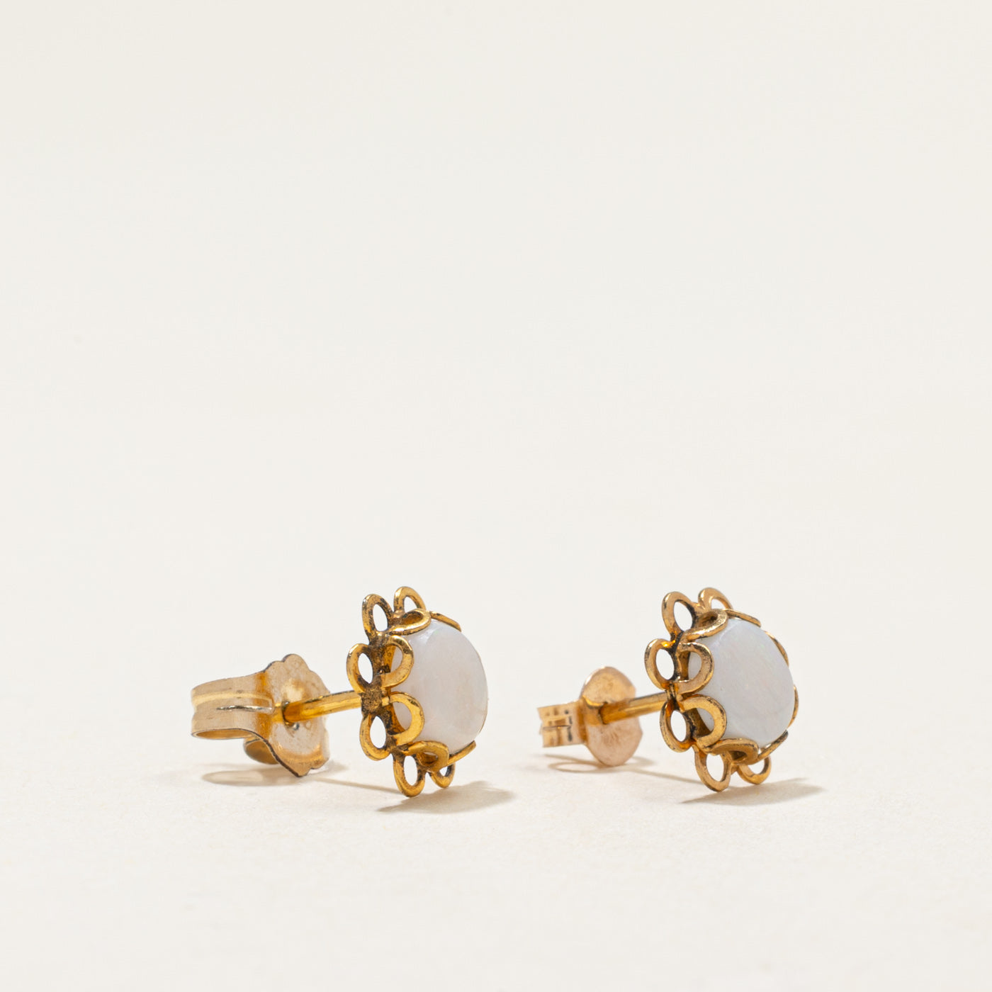 14k Opal Stud Earrings | 0.60ctw