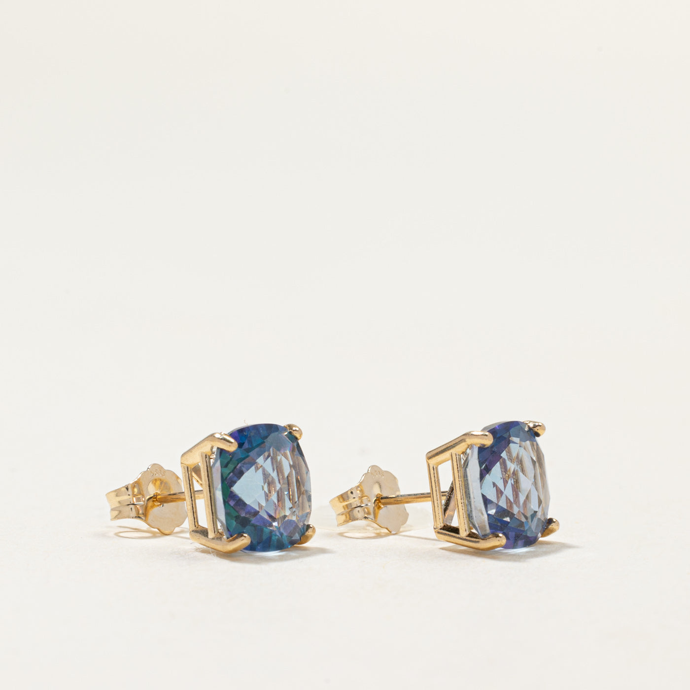 14k Mystic Topaz Stud Earrings | 4.00ctw