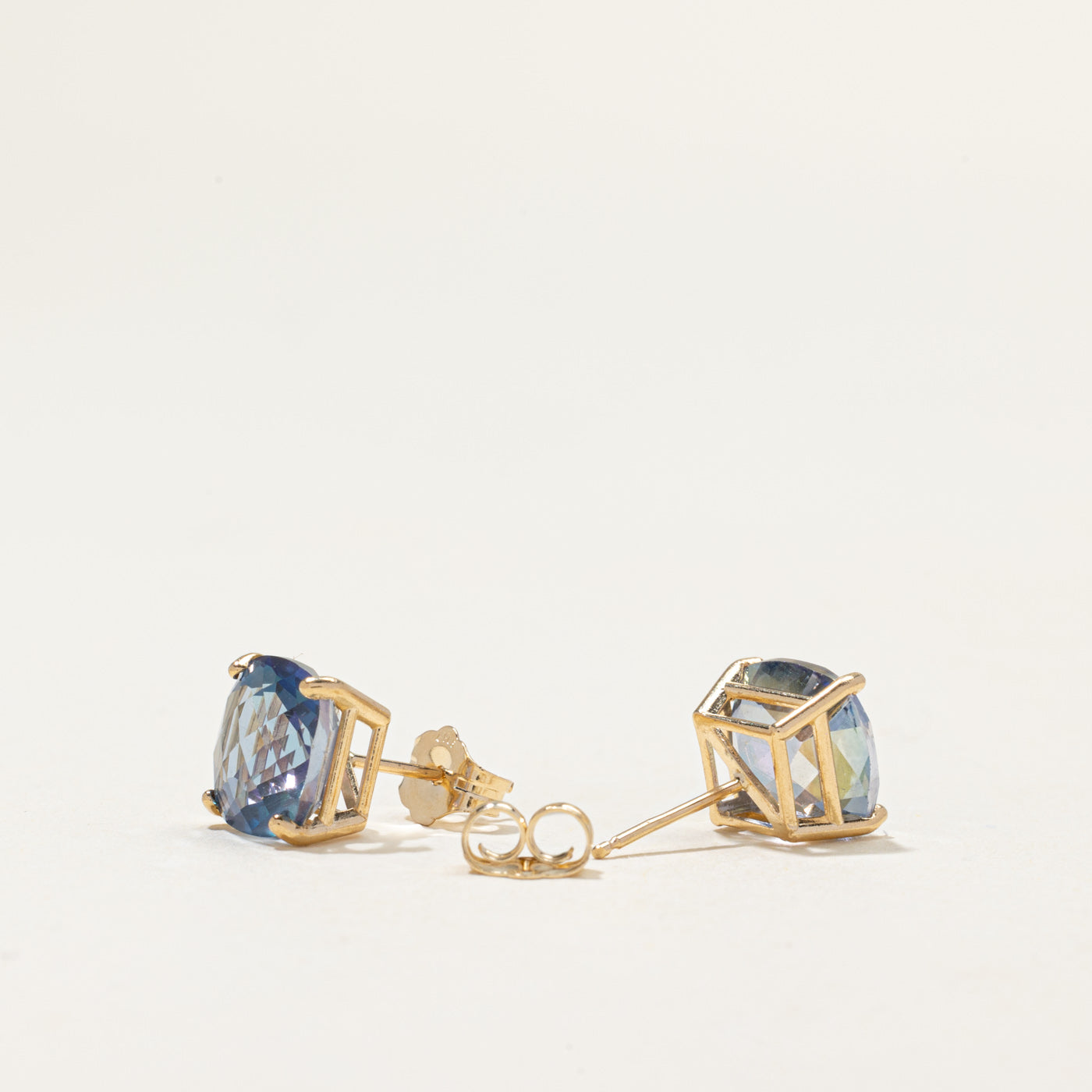14k Mystic Topaz Stud Earrings | 4.00ctw