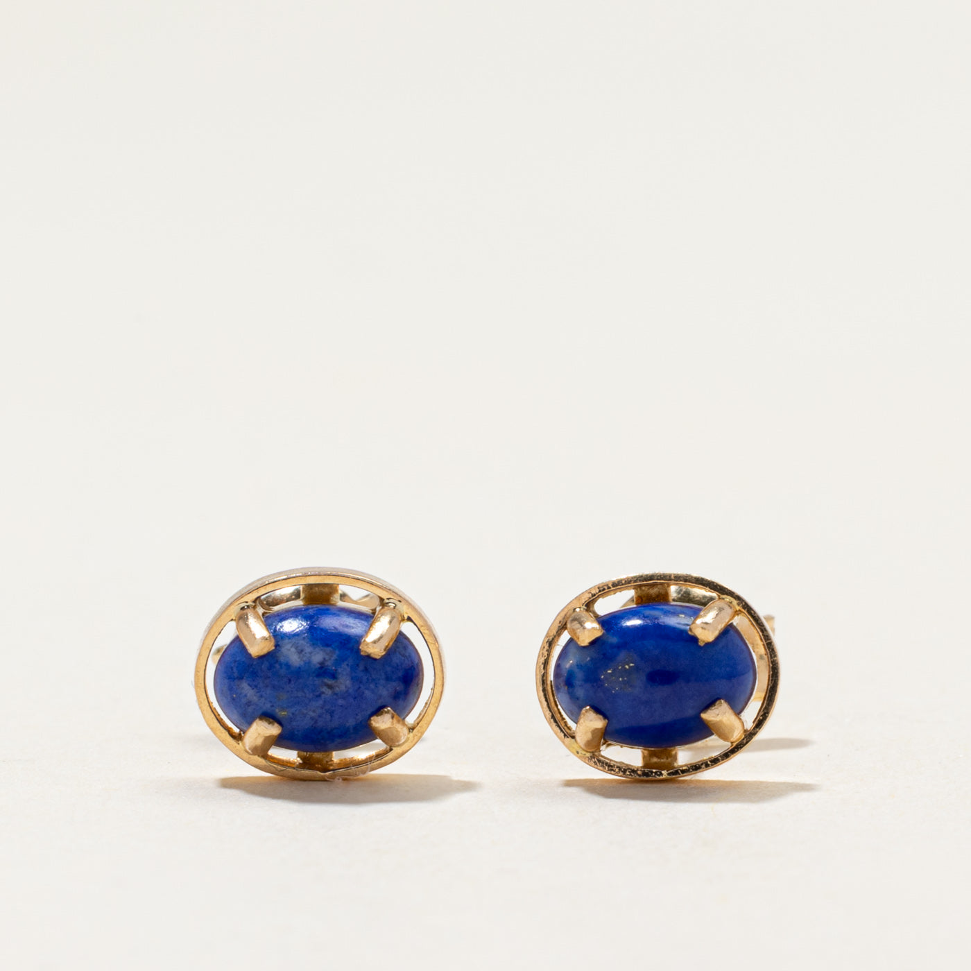 14k Lapis Stud Earrings | 2.00ctw
