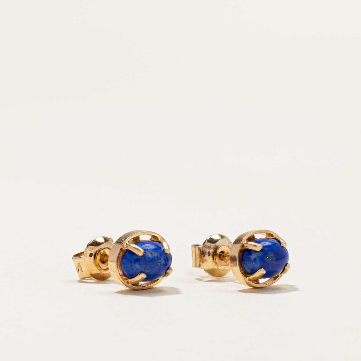 14k Lapis Stud Earrings | 2.00ctw