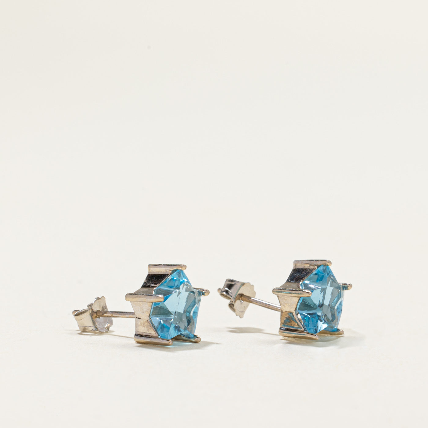 Star Cut Topaz Stud Earrings | 3.00ctw
