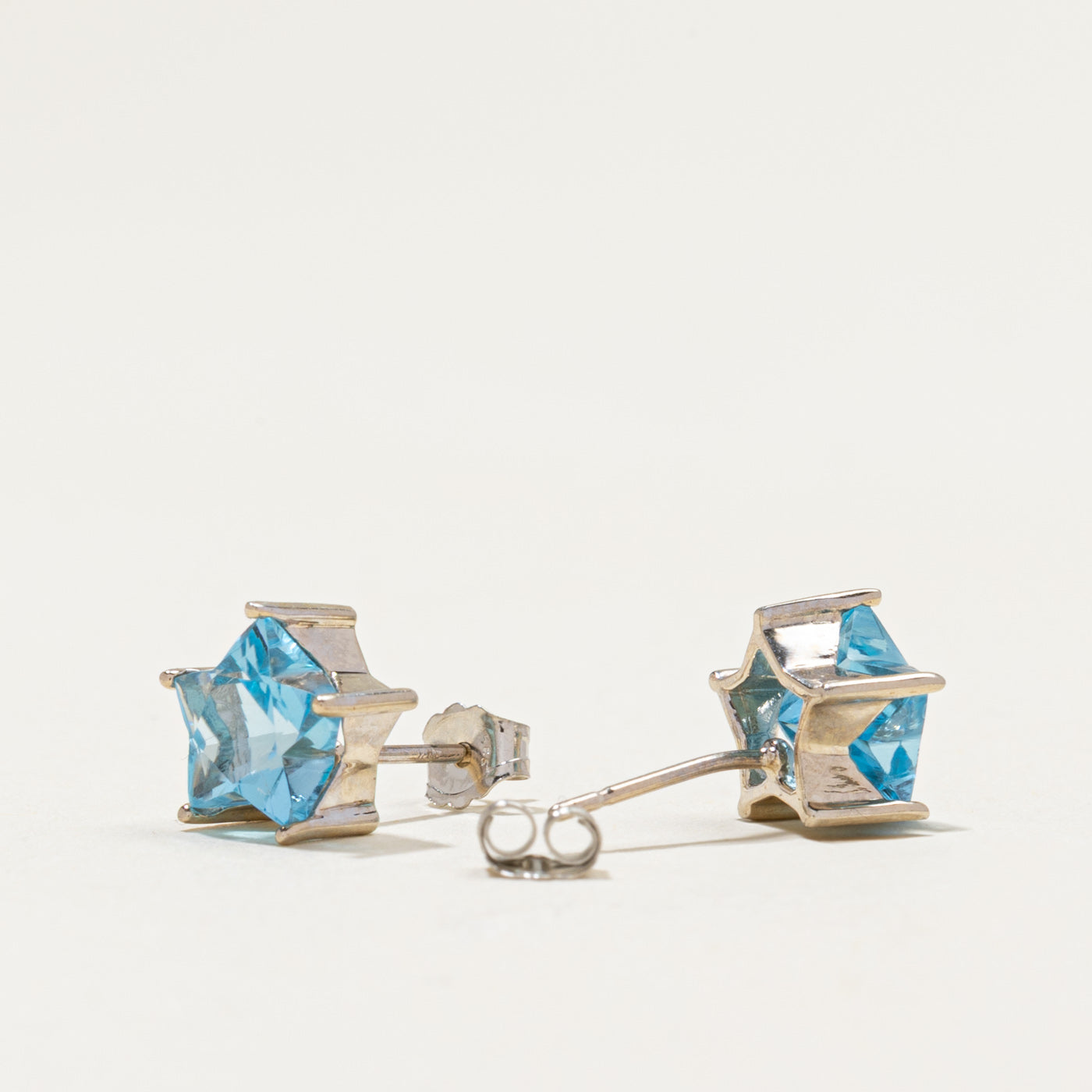Star Cut Topaz Stud Earrings | 3.00ctw