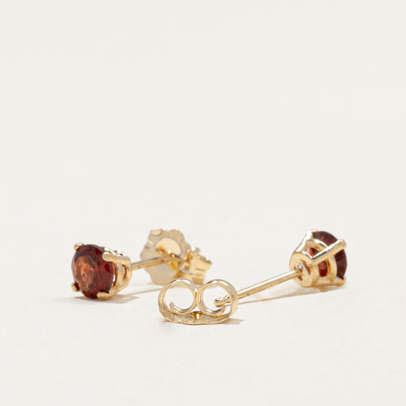 14k Garnet Small Stud Earrings | 0.80ctw