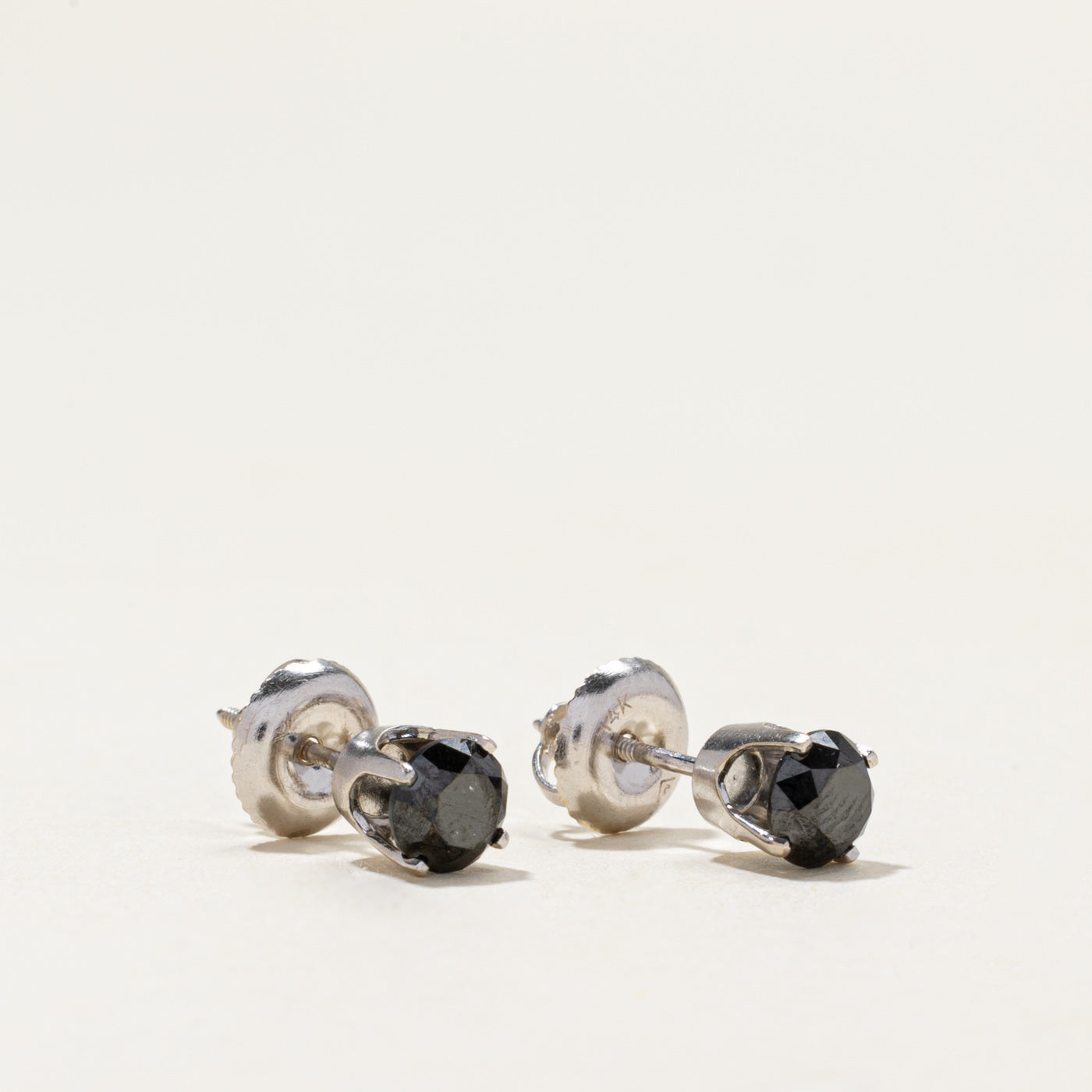 Black Diamond Stud Earrings | 0.80ctw